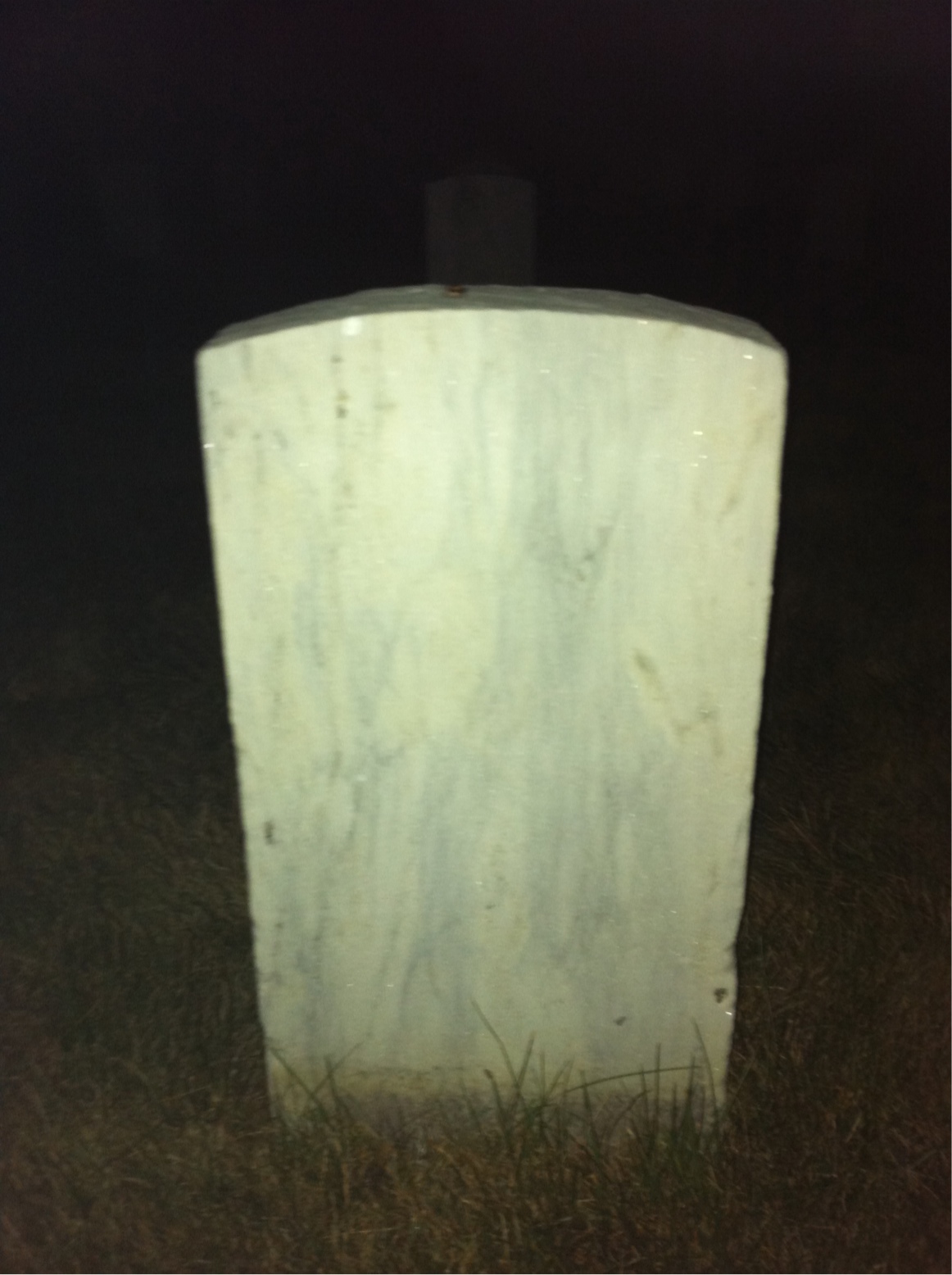Back of headstone — Clinton Moody