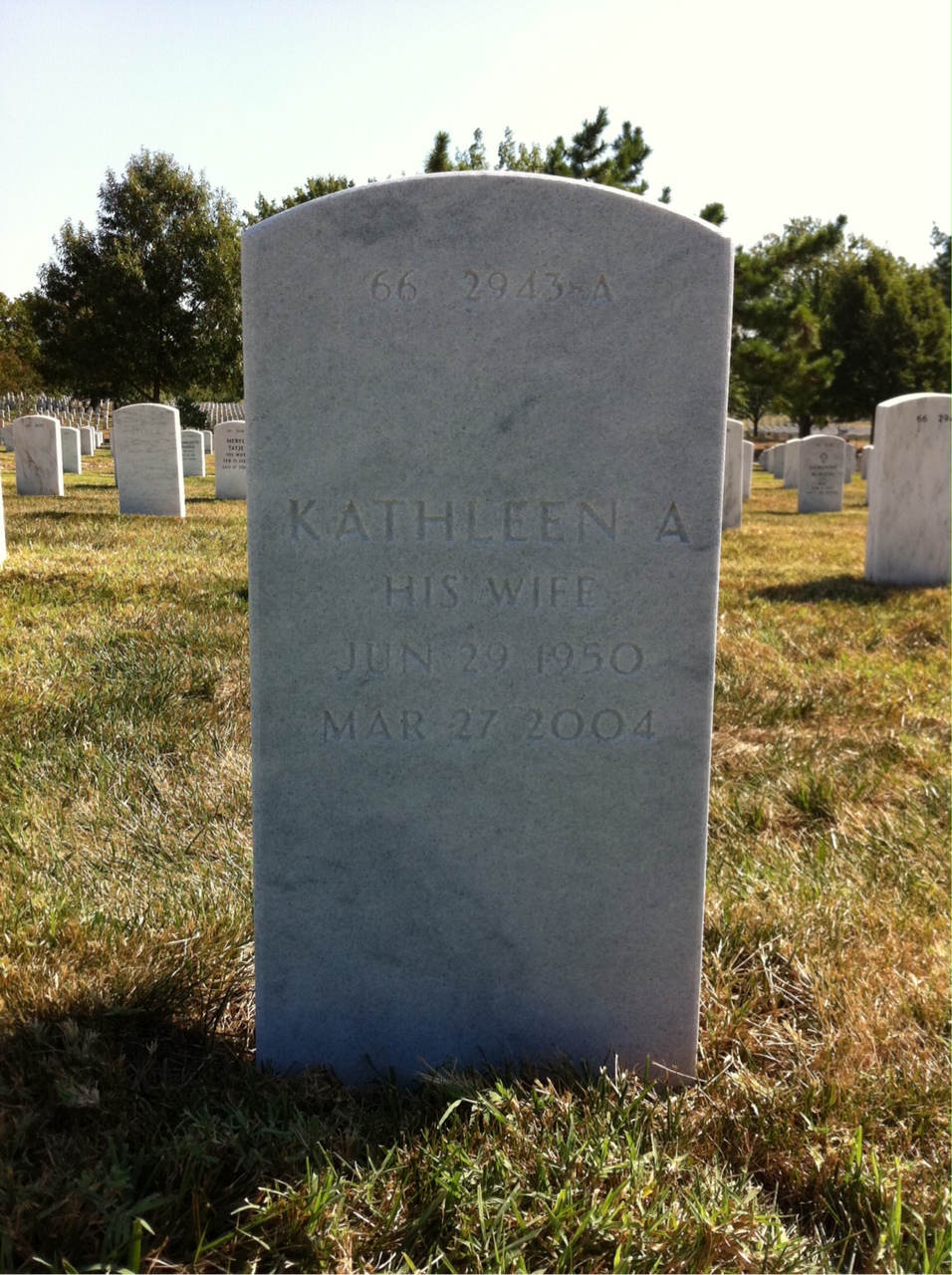 Back of headstone — Albert Tappa