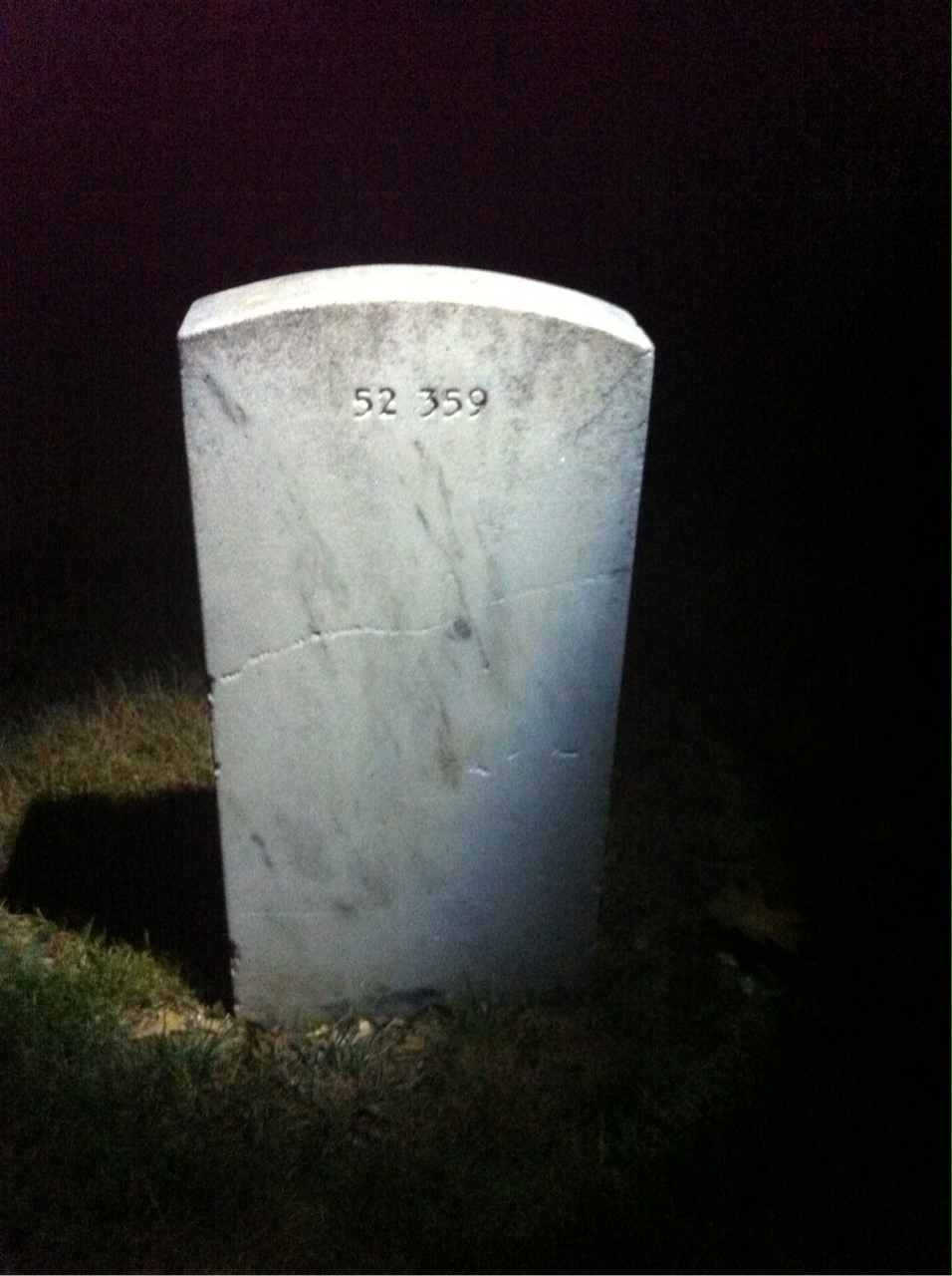 Back of headstone — Stephen Miller