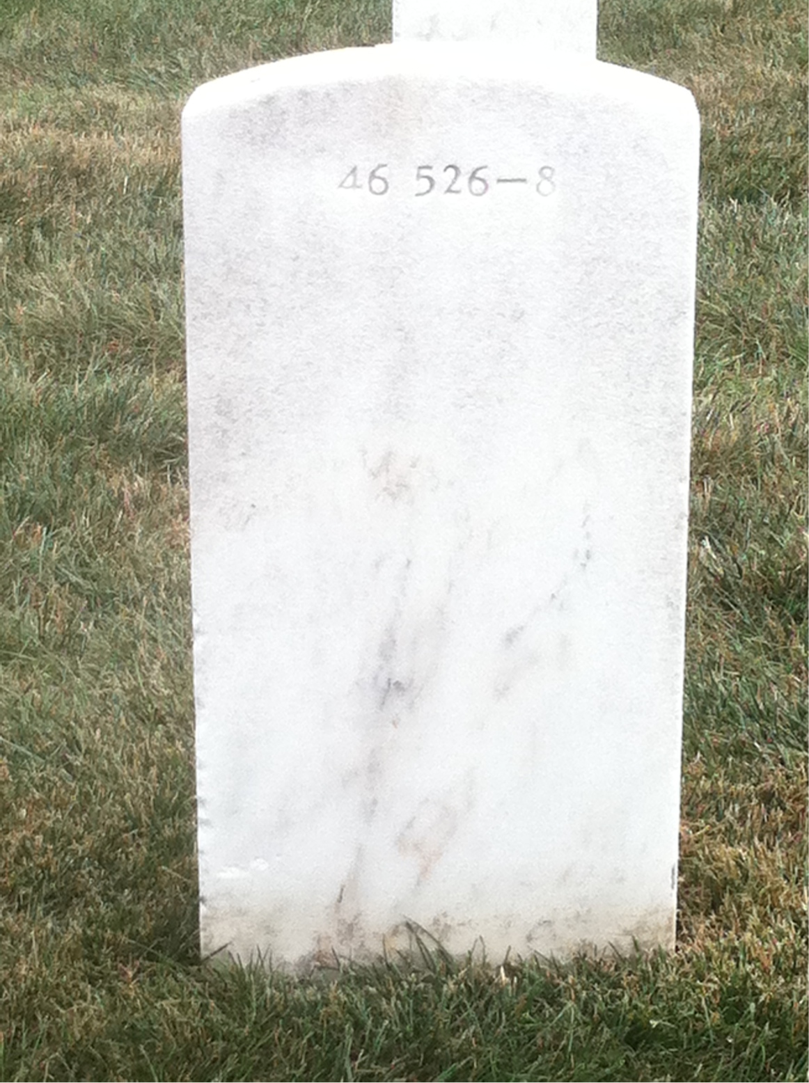 Back of headstone — John Murphy