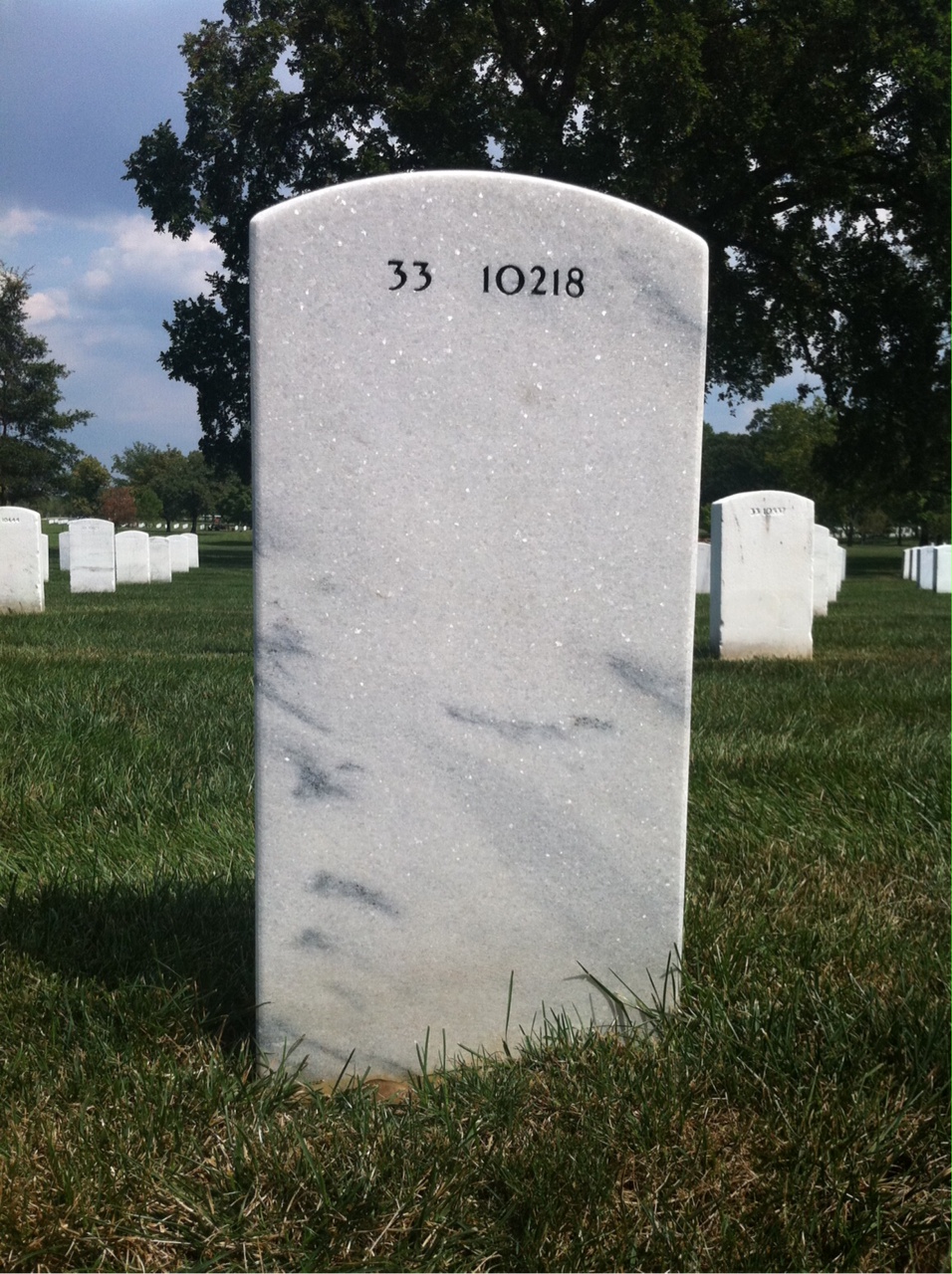 Back of headstone — George Chapman
