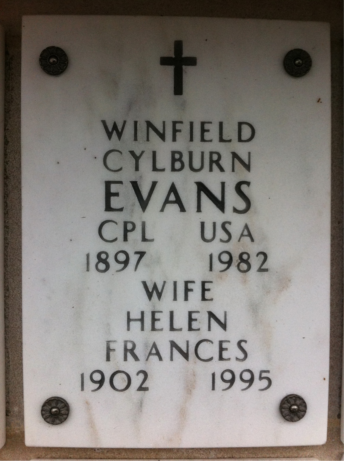 Winfield C Evans