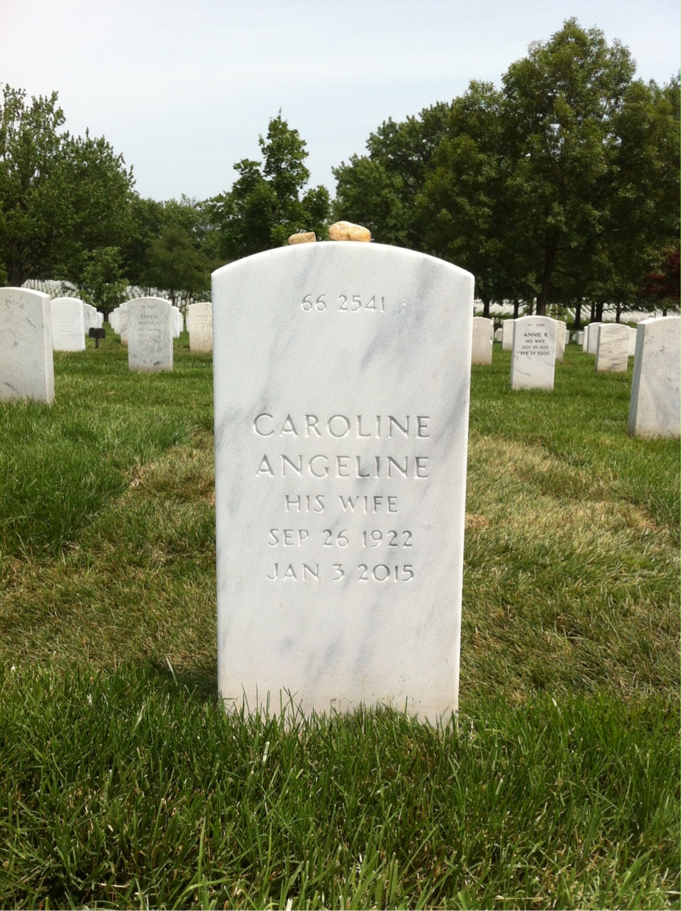 Back of headstone — Willard Turnbow