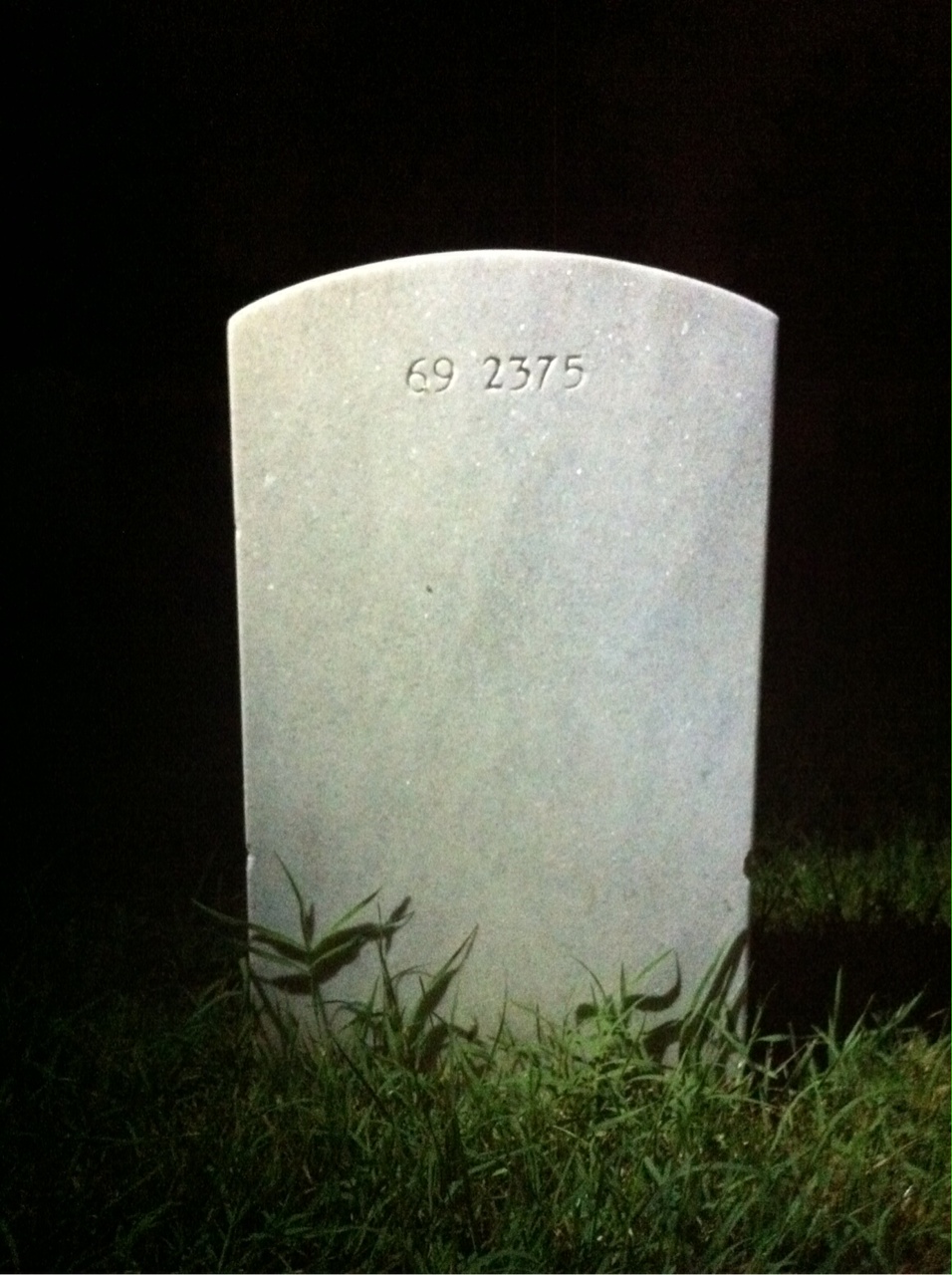 Back of headstone — Robert Meltz