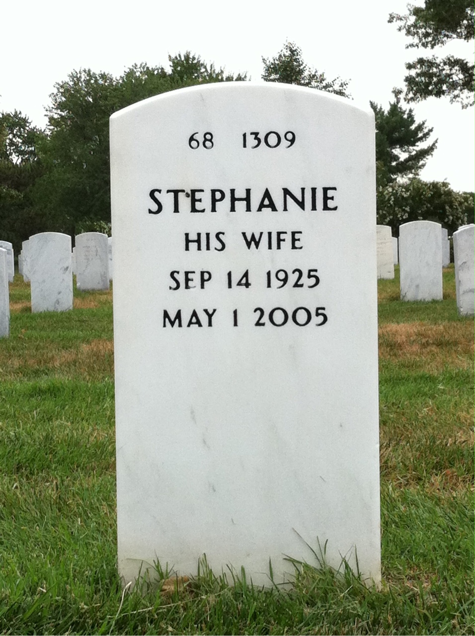 Back of headstone — Earl Middaugh