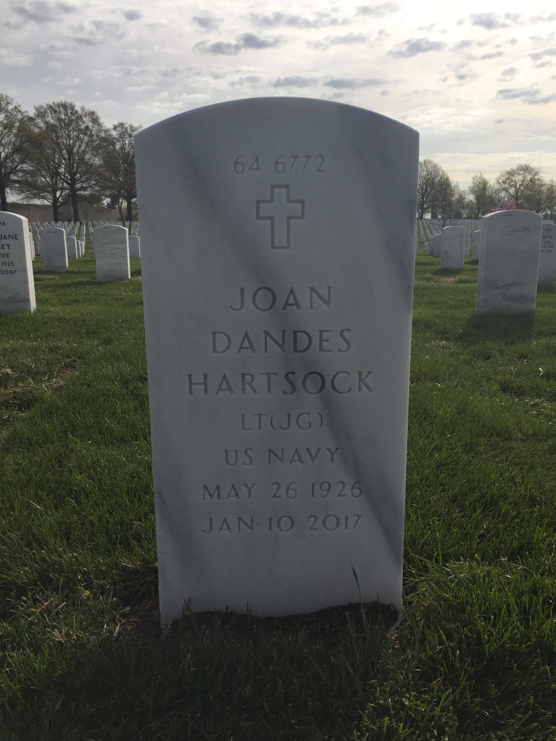 Back of headstone — Richard Hartsock