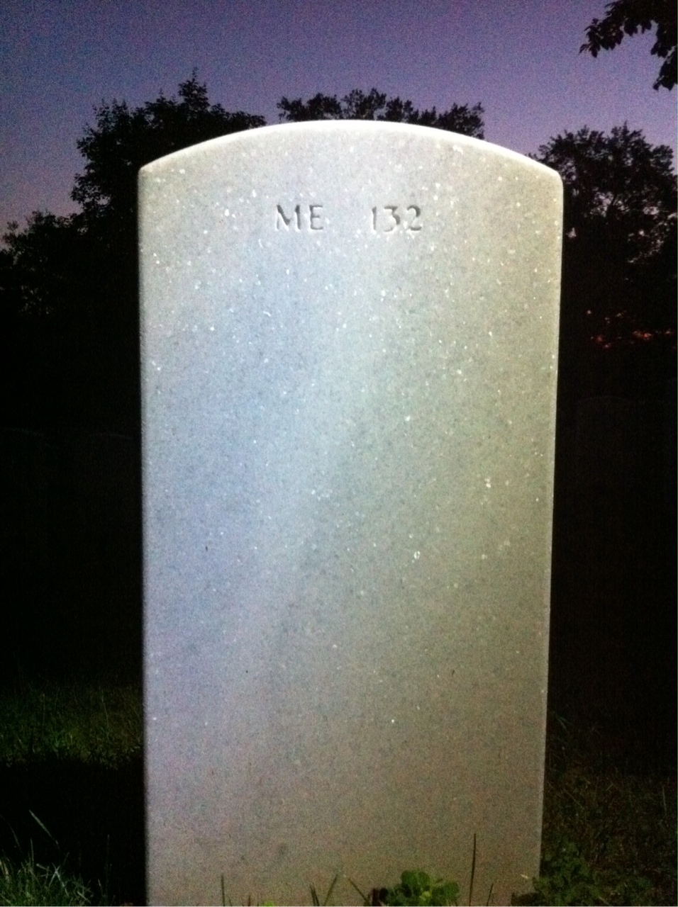 Back of headstone — Mannert Abele