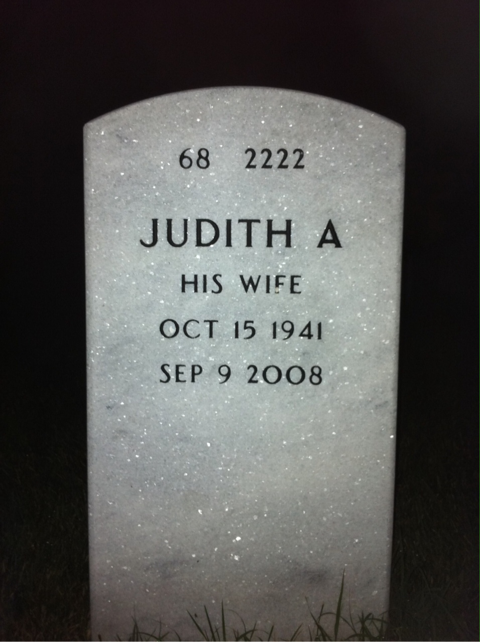 Back of headstone — Rupert Tumlin