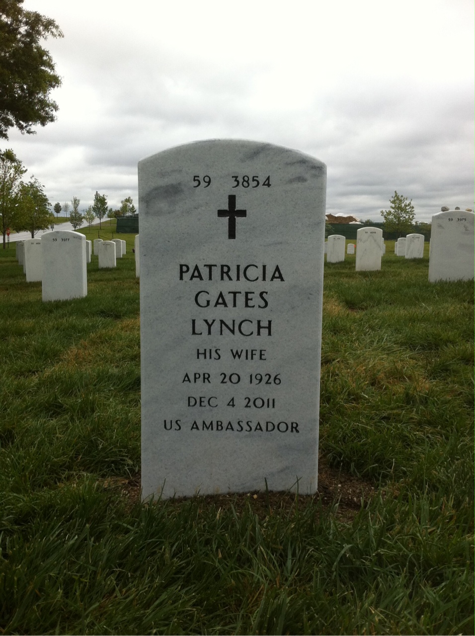 Back of headstone — Julian Ewell