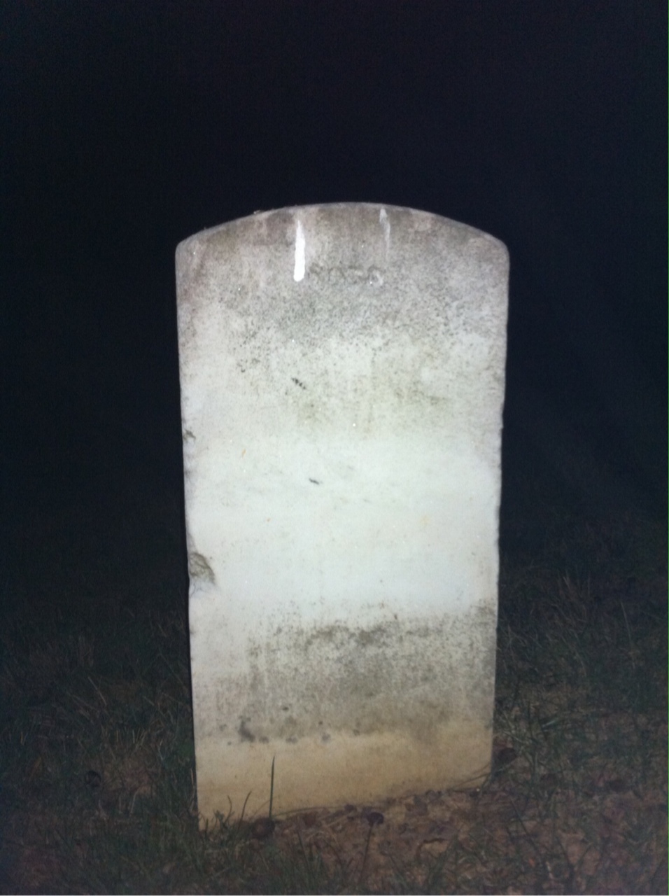 Back of headstone — Wilbert Munsell