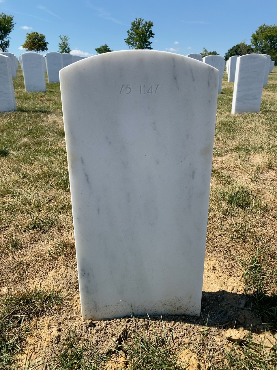 Back of headstone — Terrence Balfe
