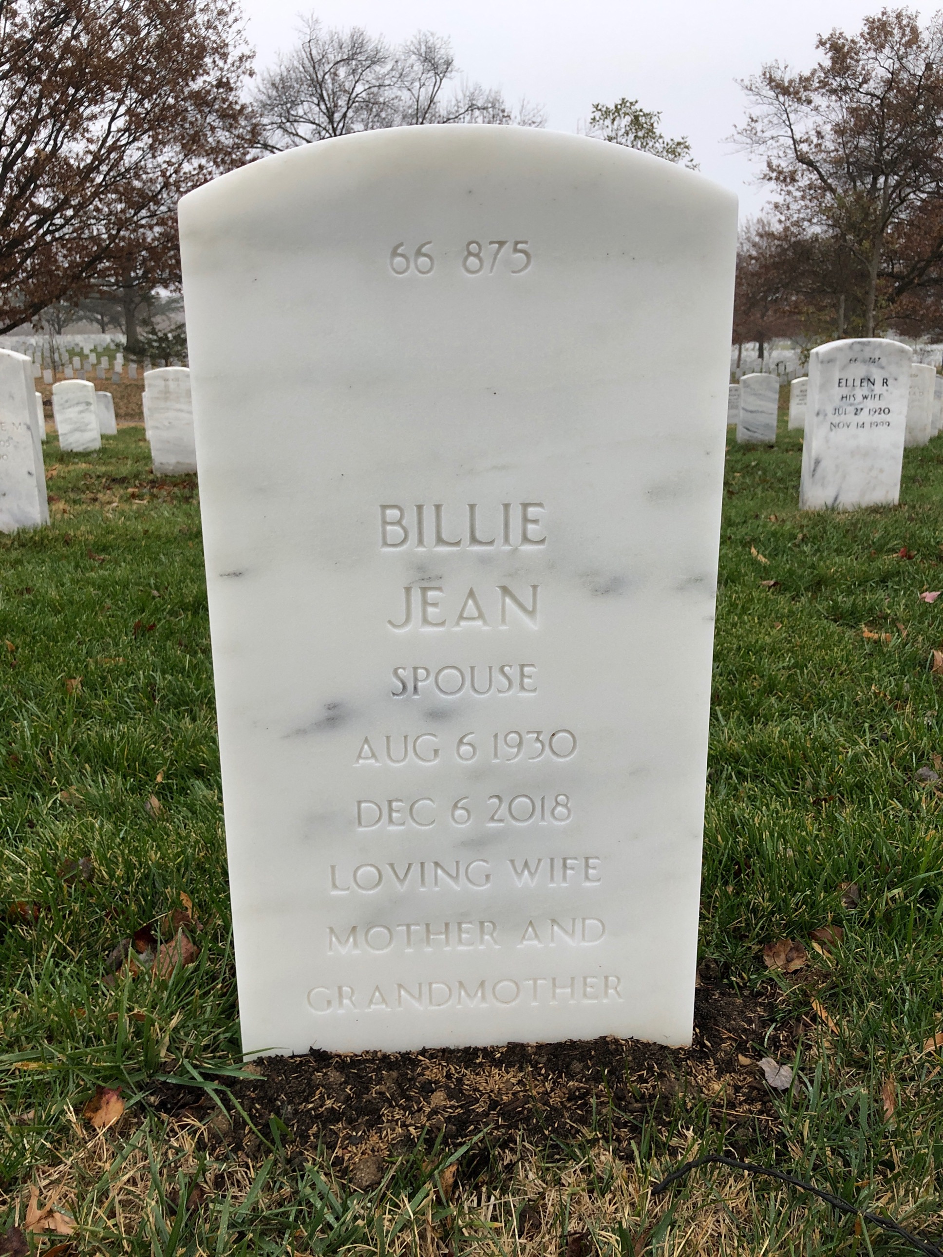 Back of headstone — James Townsend