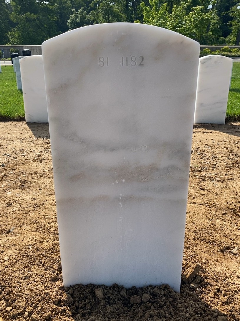 Back of headstone — Terry Wayne Todd