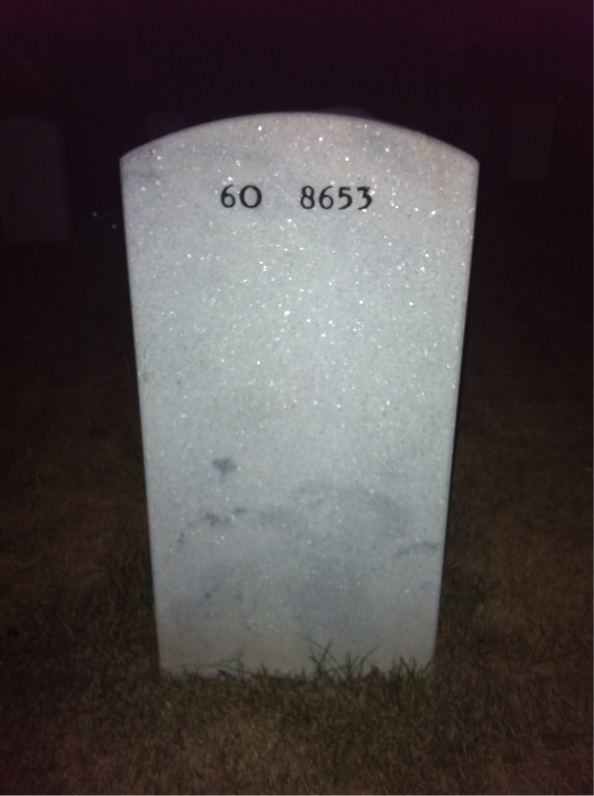 Back of headstone — Severin Summers