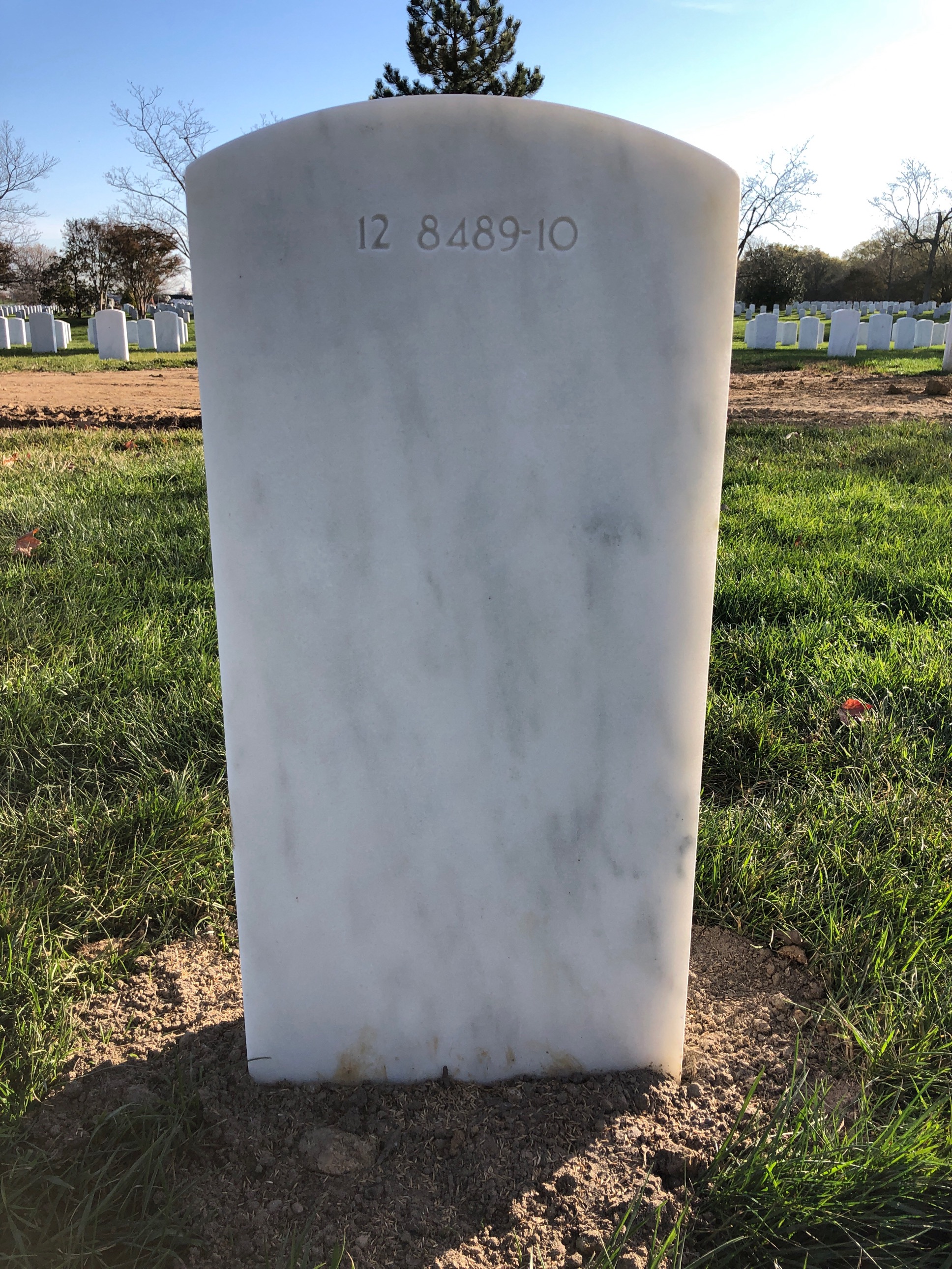 Back of headstone — Thomas Ballweg