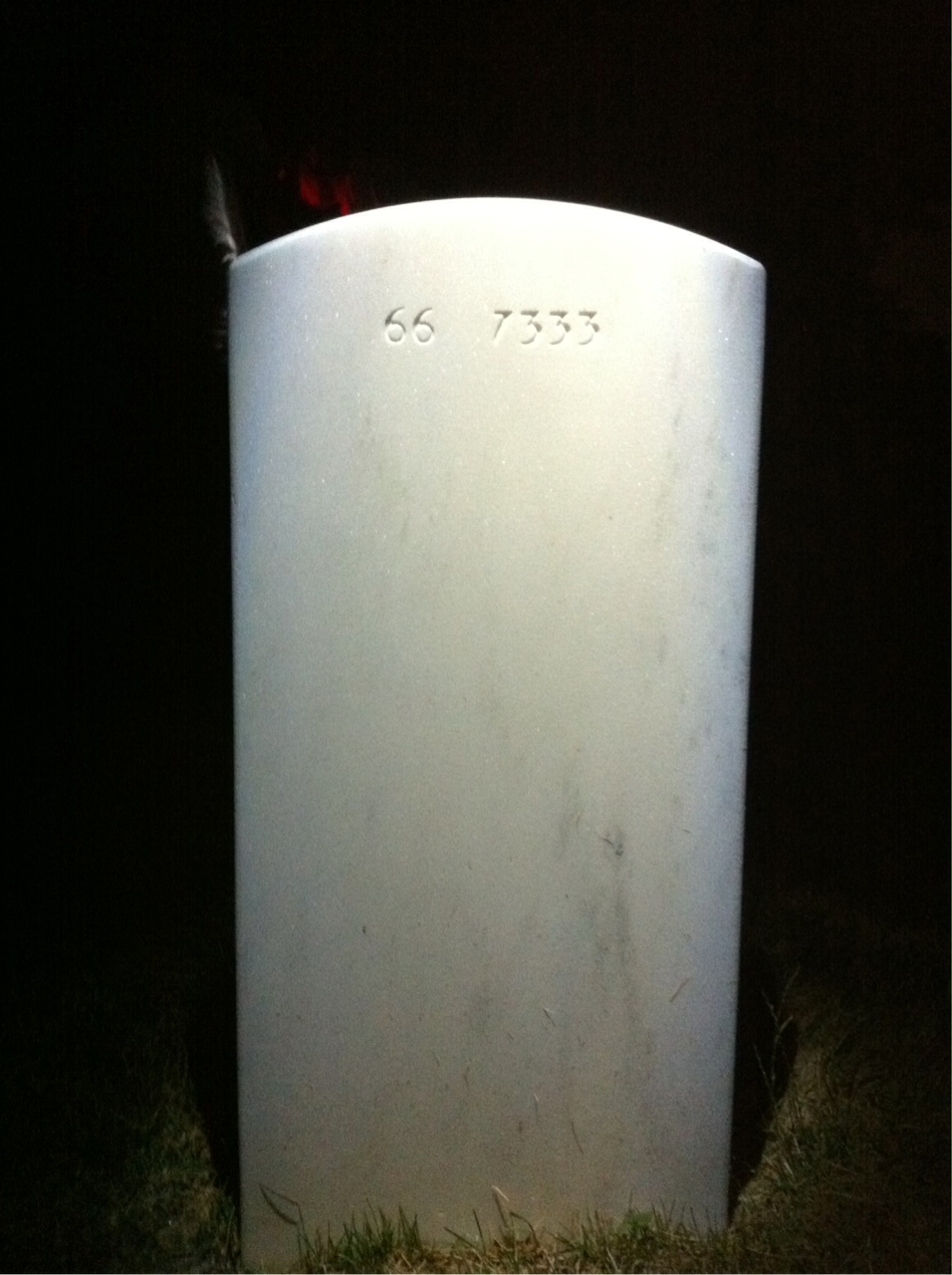 Back of headstone — Robert Livingston