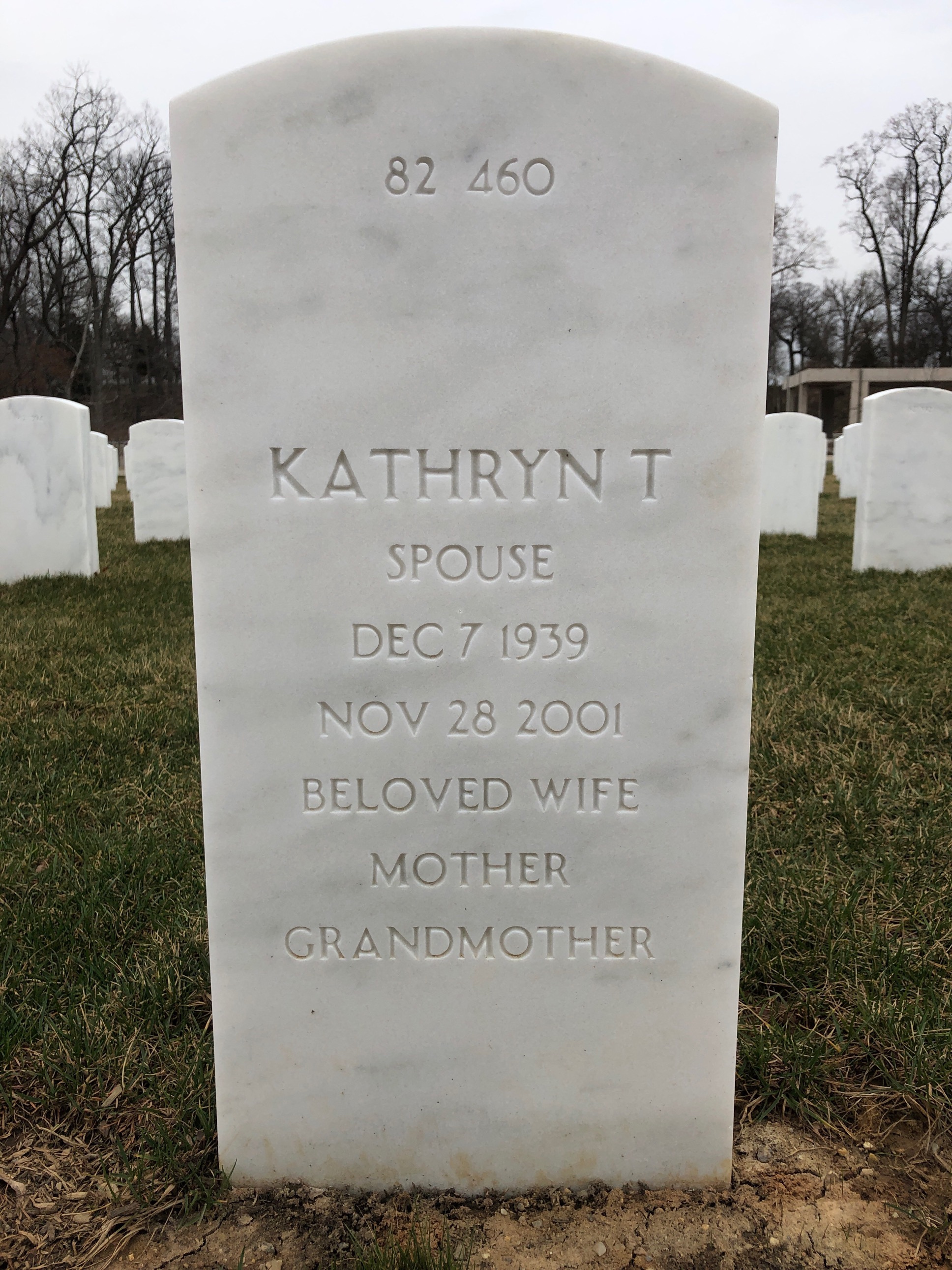Back of headstone — Retsae Miller
