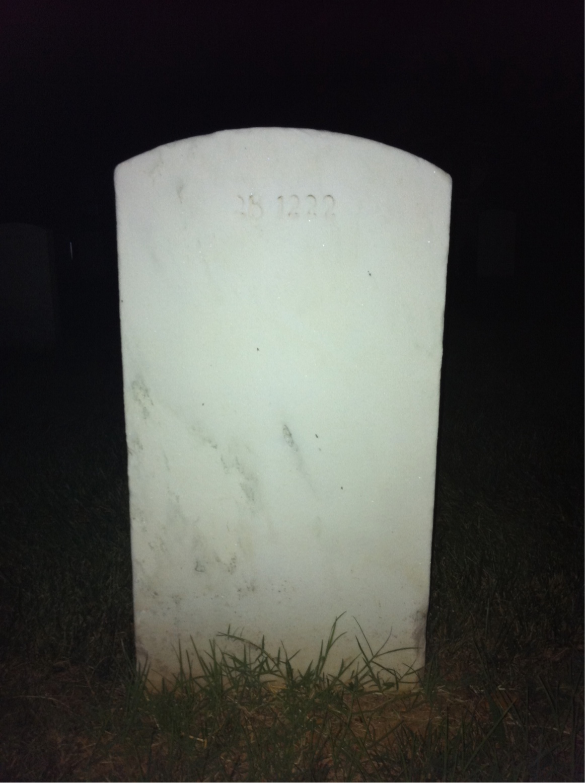 Back of headstone — Vernon Eugene Richter