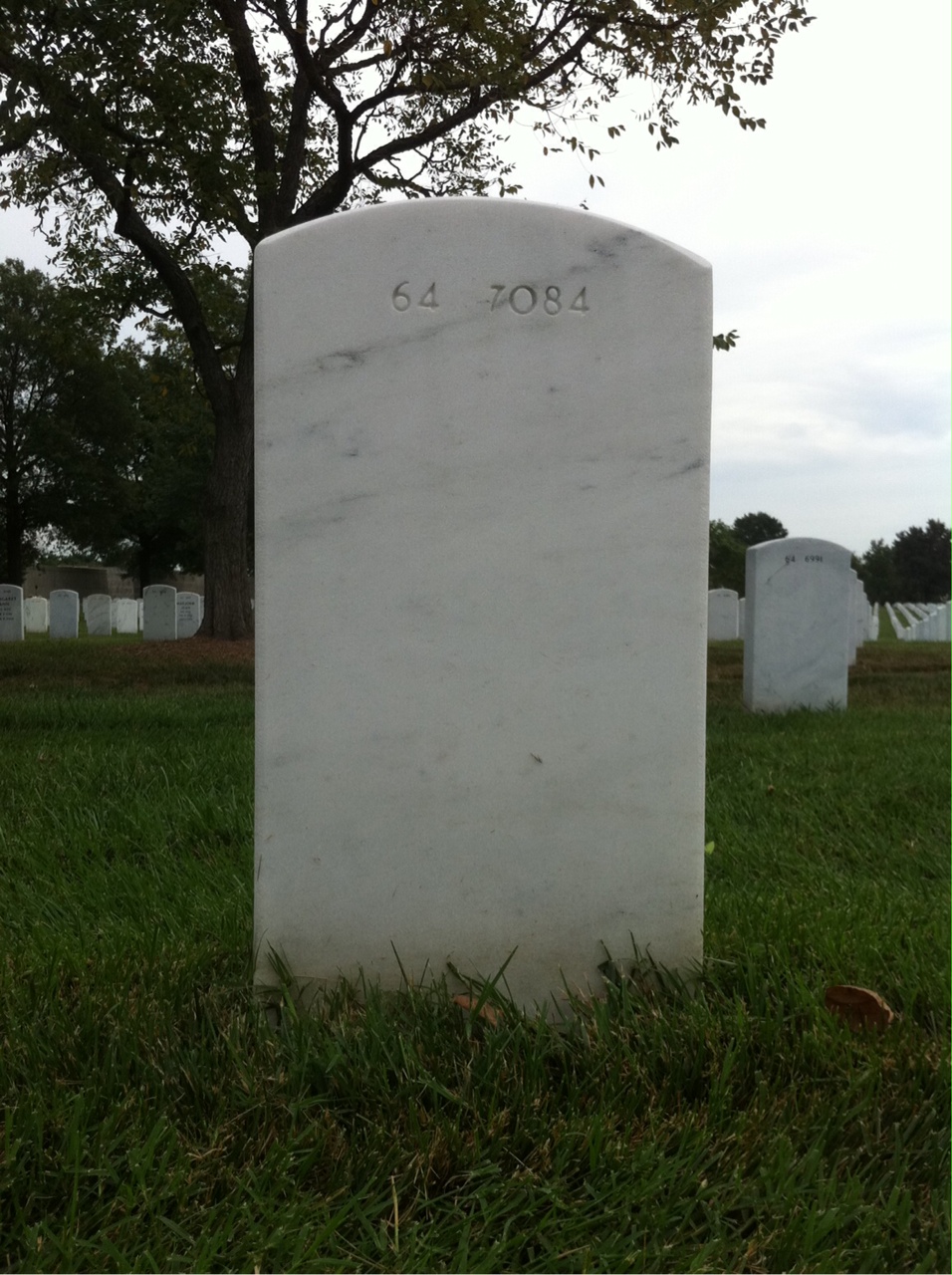 Back of headstone — Lloyd Goodman