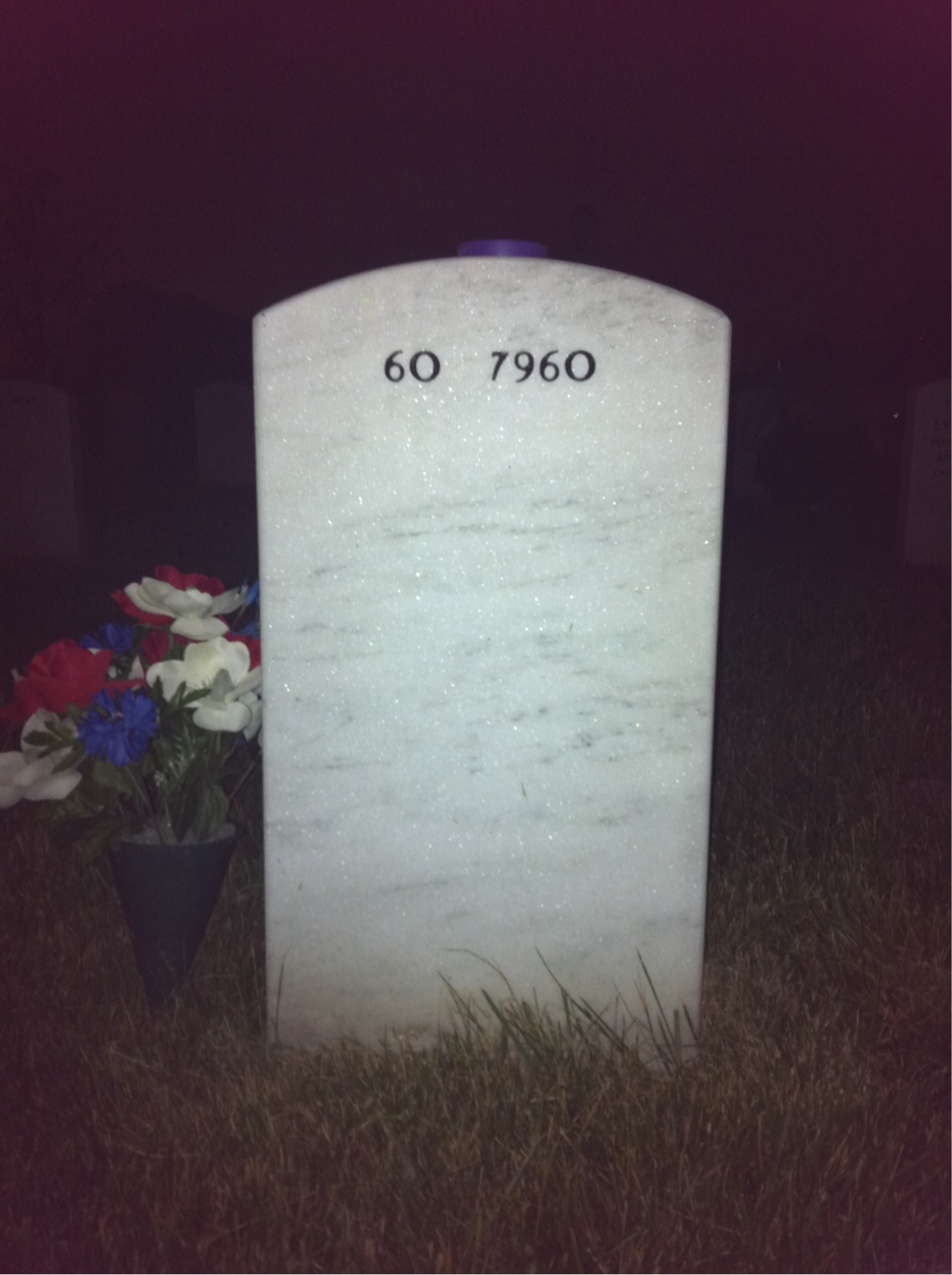 Back of headstone — Todd Bracy