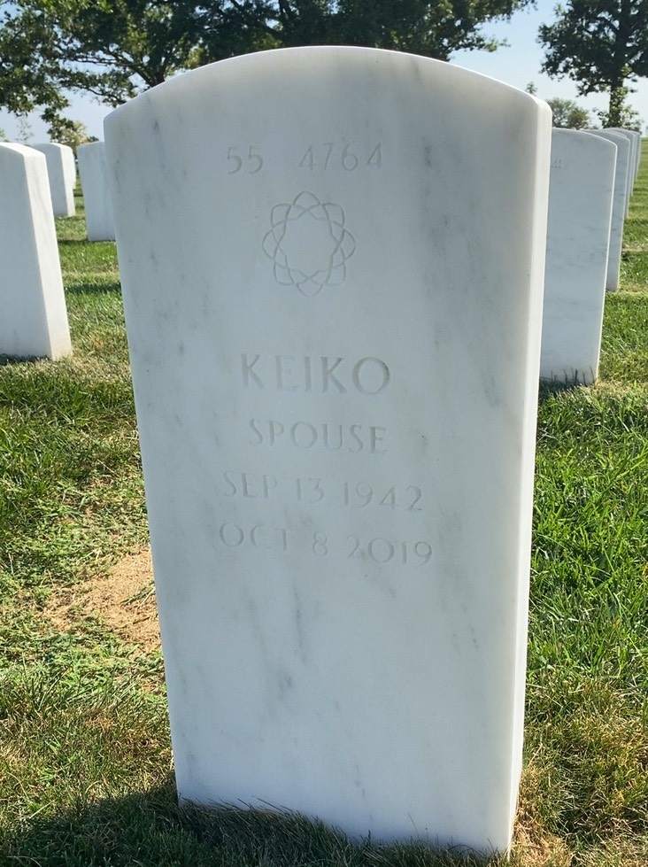 Back of headstone — William Walter Johnson