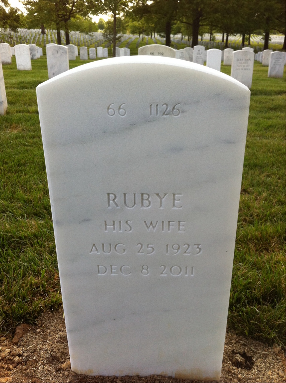 Back of headstone — John Fields