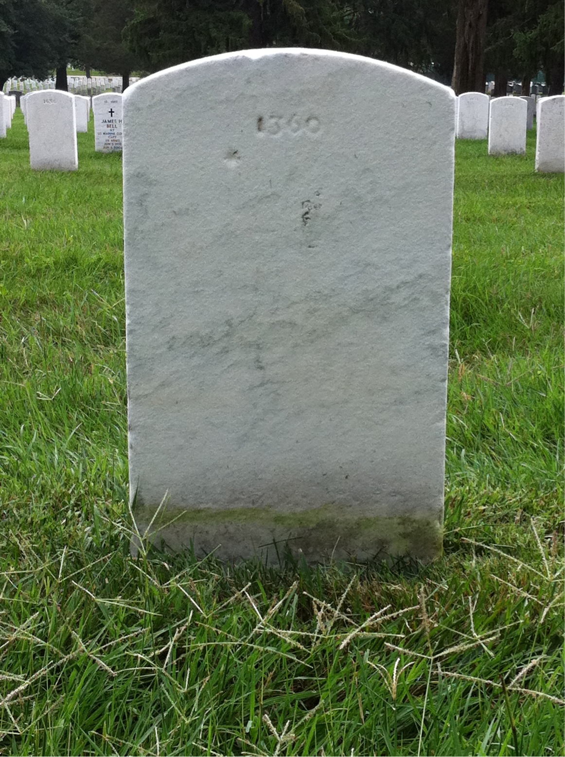 Back of headstone — Swanson Altice