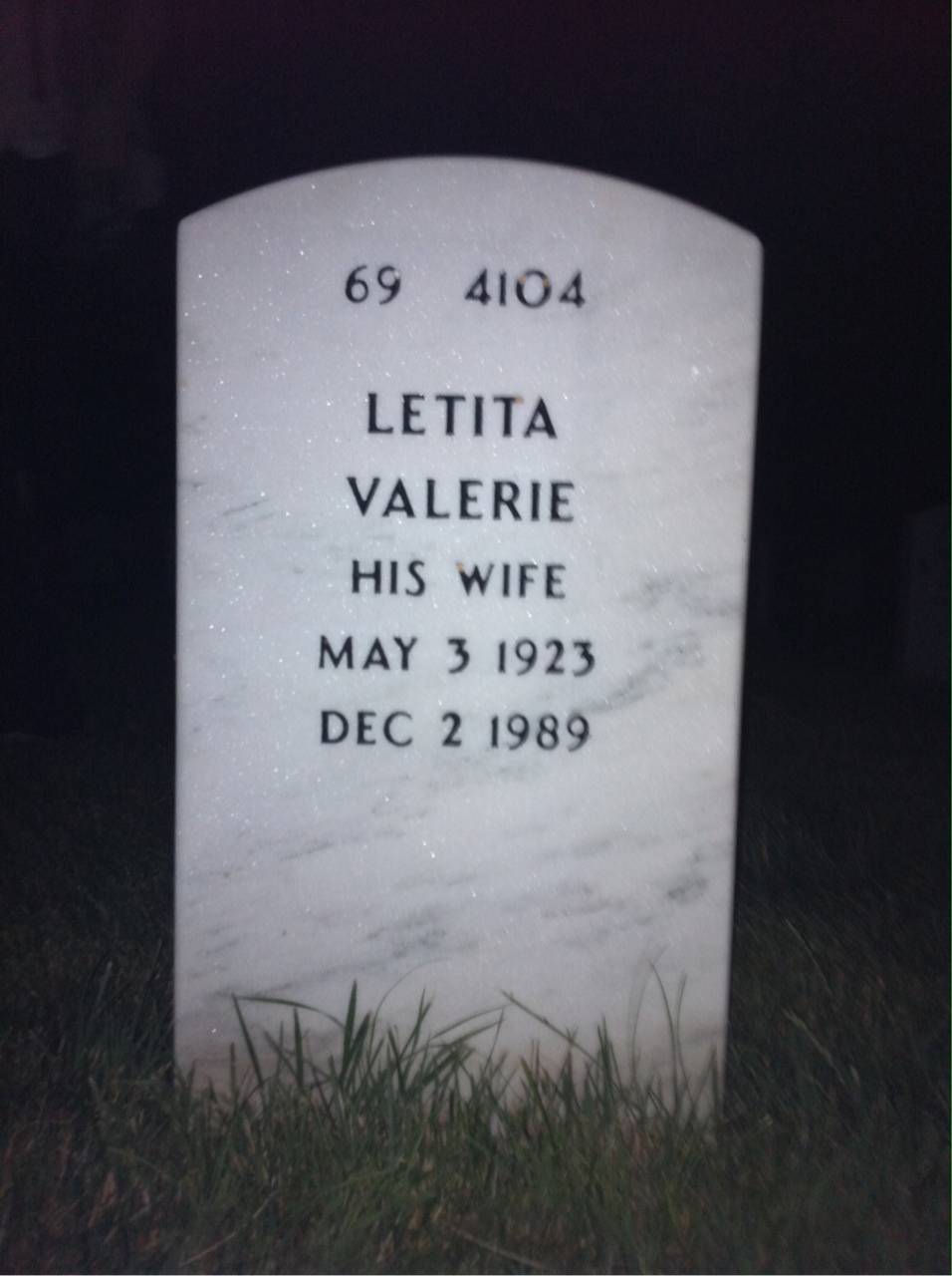 Back of headstone — Allen Schaitberger