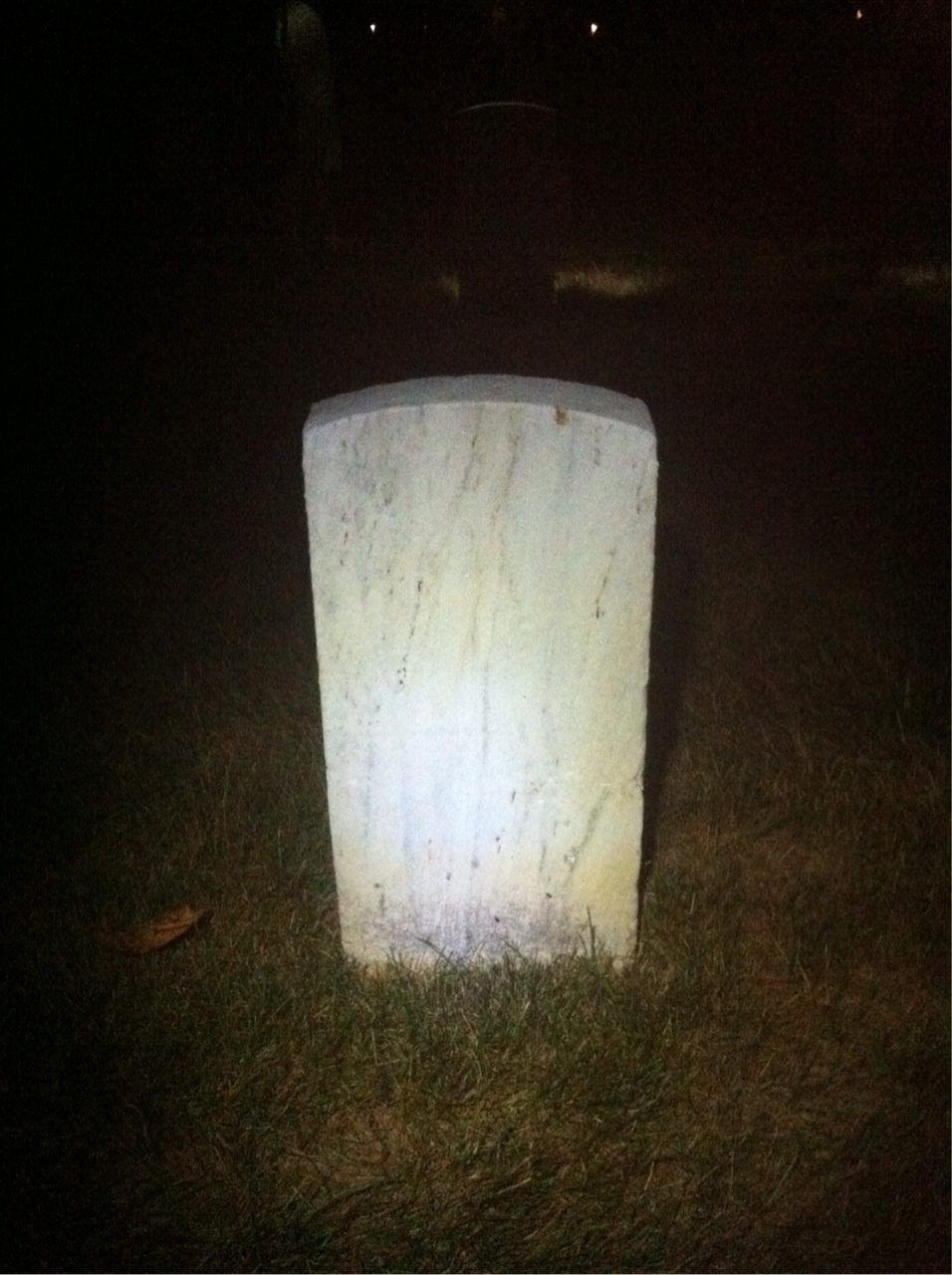Back of headstone — Frank Blake