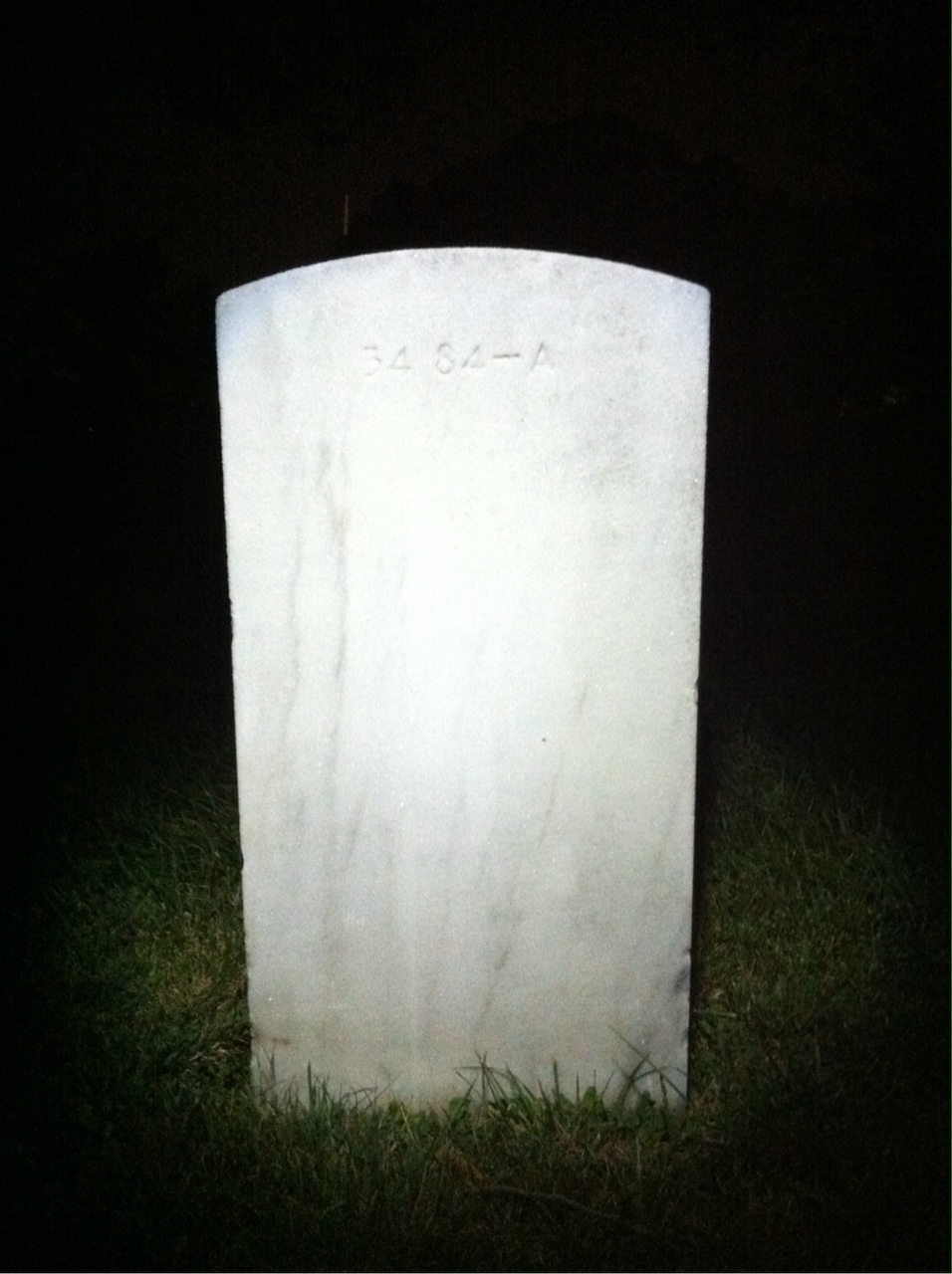 Back of headstone — Francis Ankenbrandt