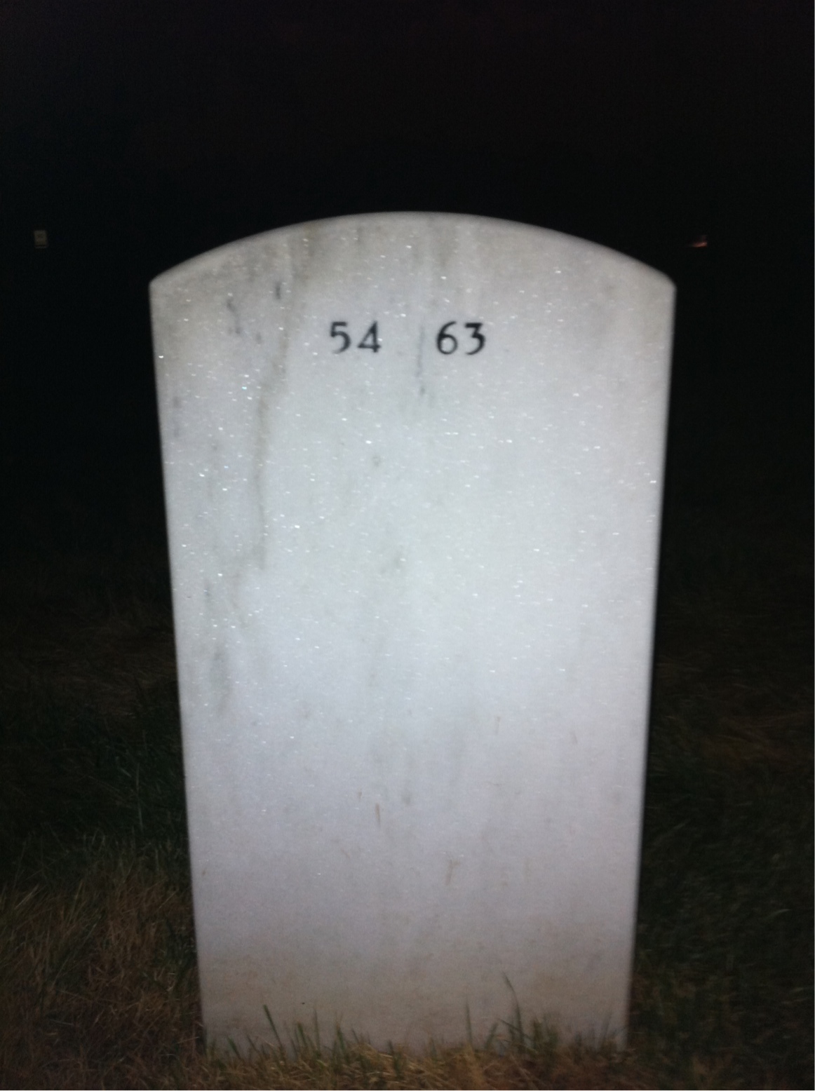 Back of headstone — Frank Manzo