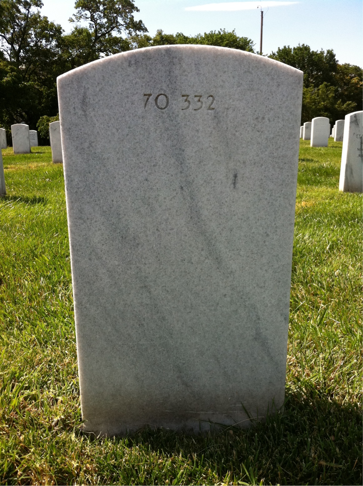 Back of headstone — Alexander Morrow