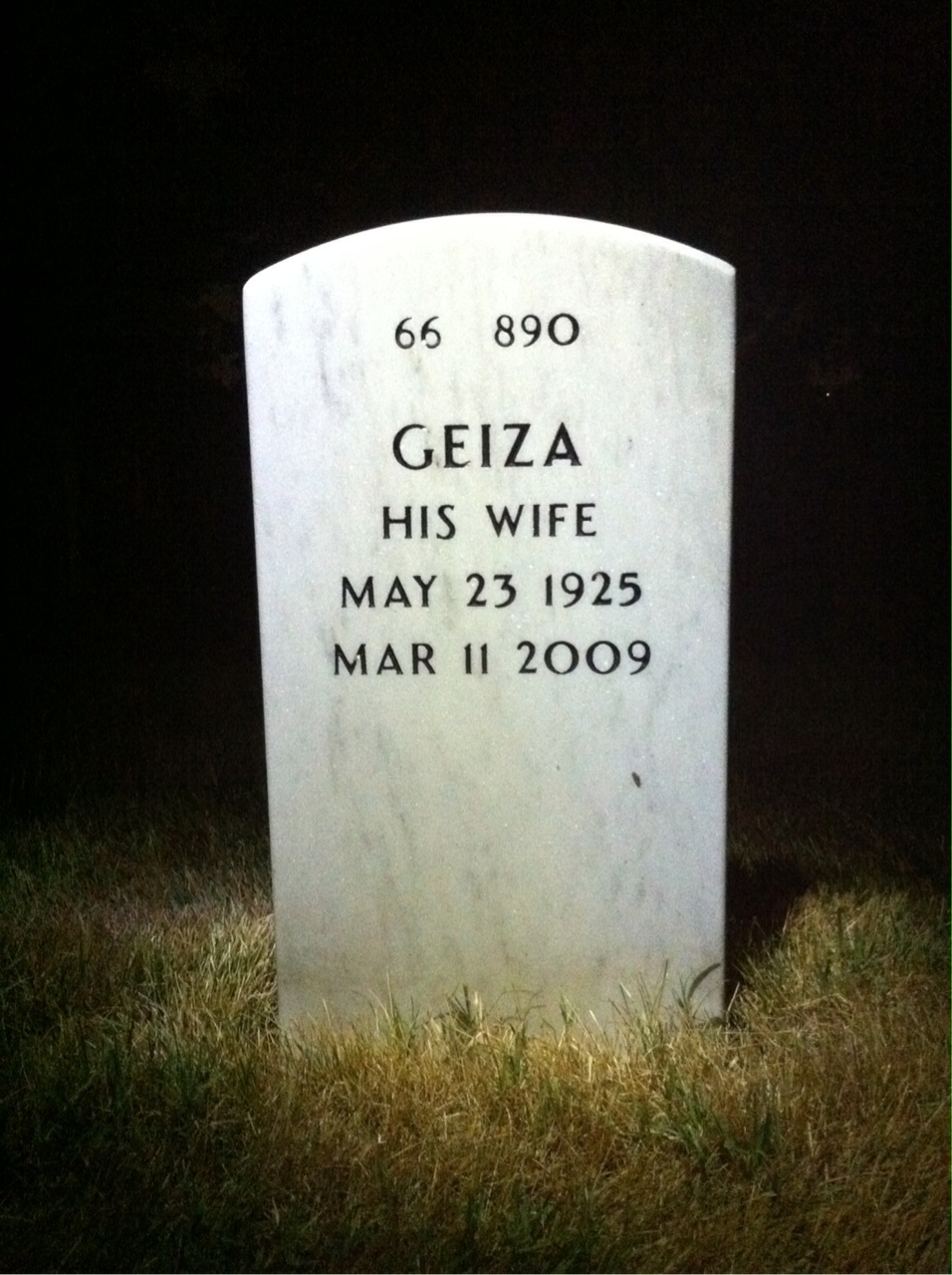 Back of headstone — Jesse Mcdugald
