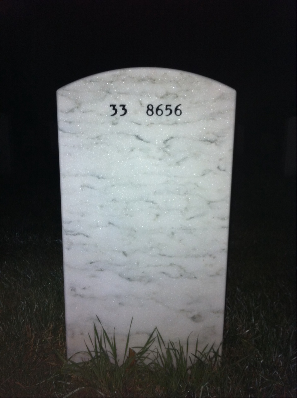 Back of headstone — Thomas Quigley