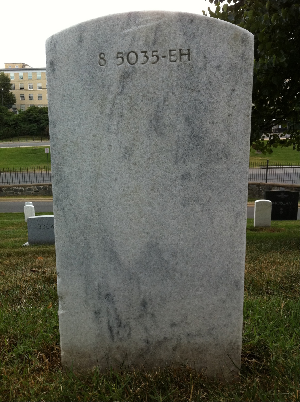 Back of headstone — William Spencer
