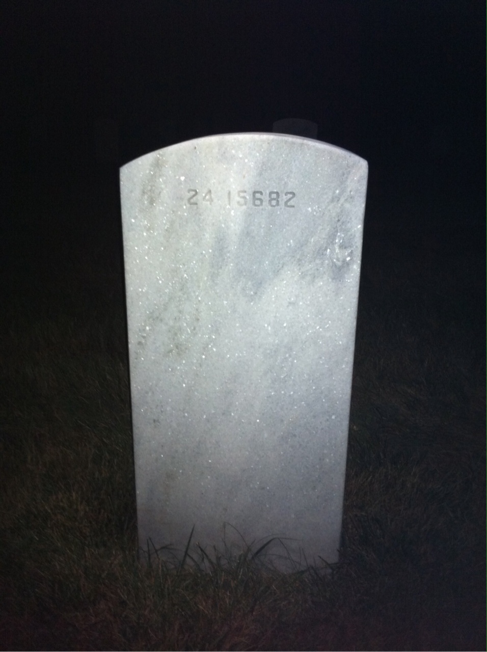 Back of headstone — Troble Mudd