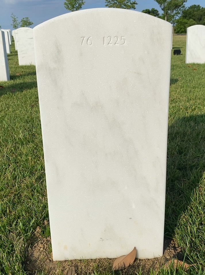 Back of headstone — Sara L Phoenix