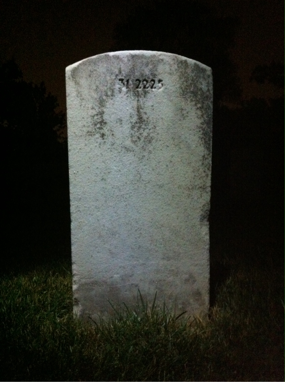Back of headstone — Zacharias D Kefalos