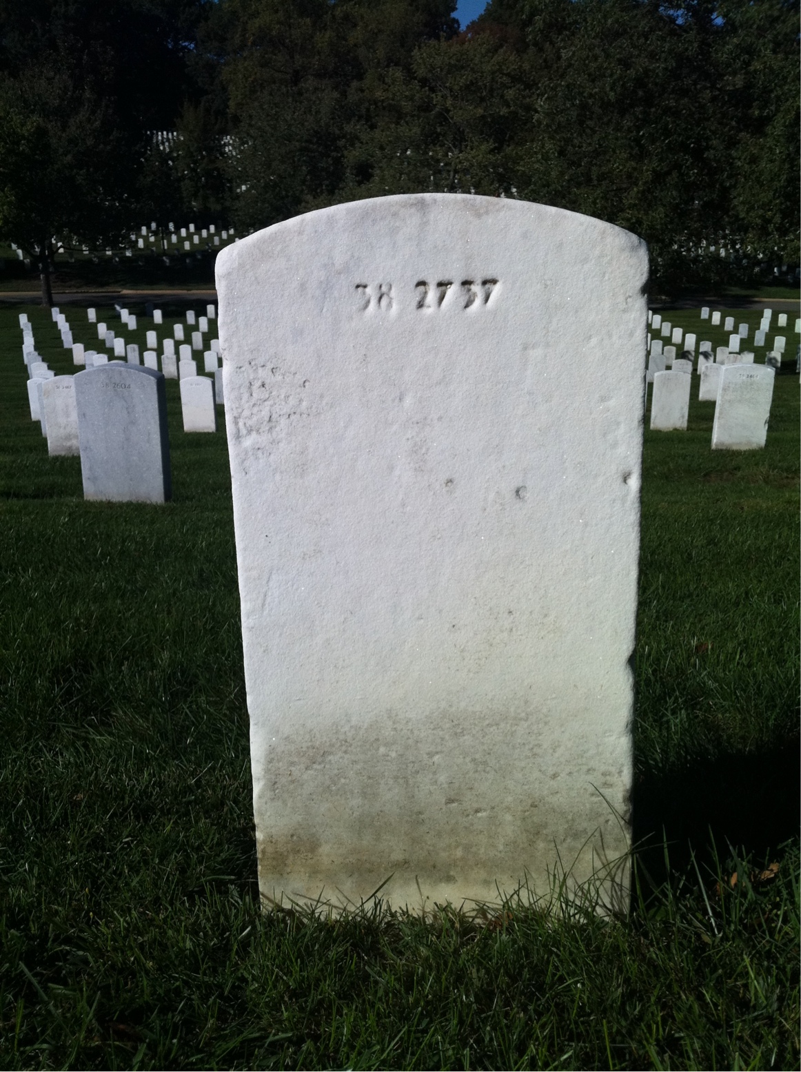 Back of headstone — Quentin Allison