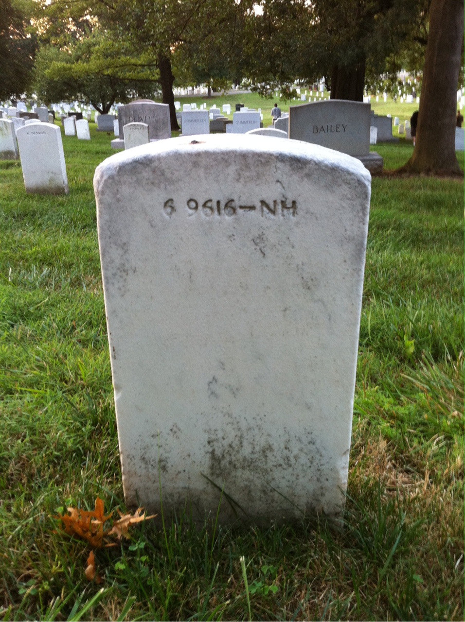 Back of headstone — Lucy Corcoran