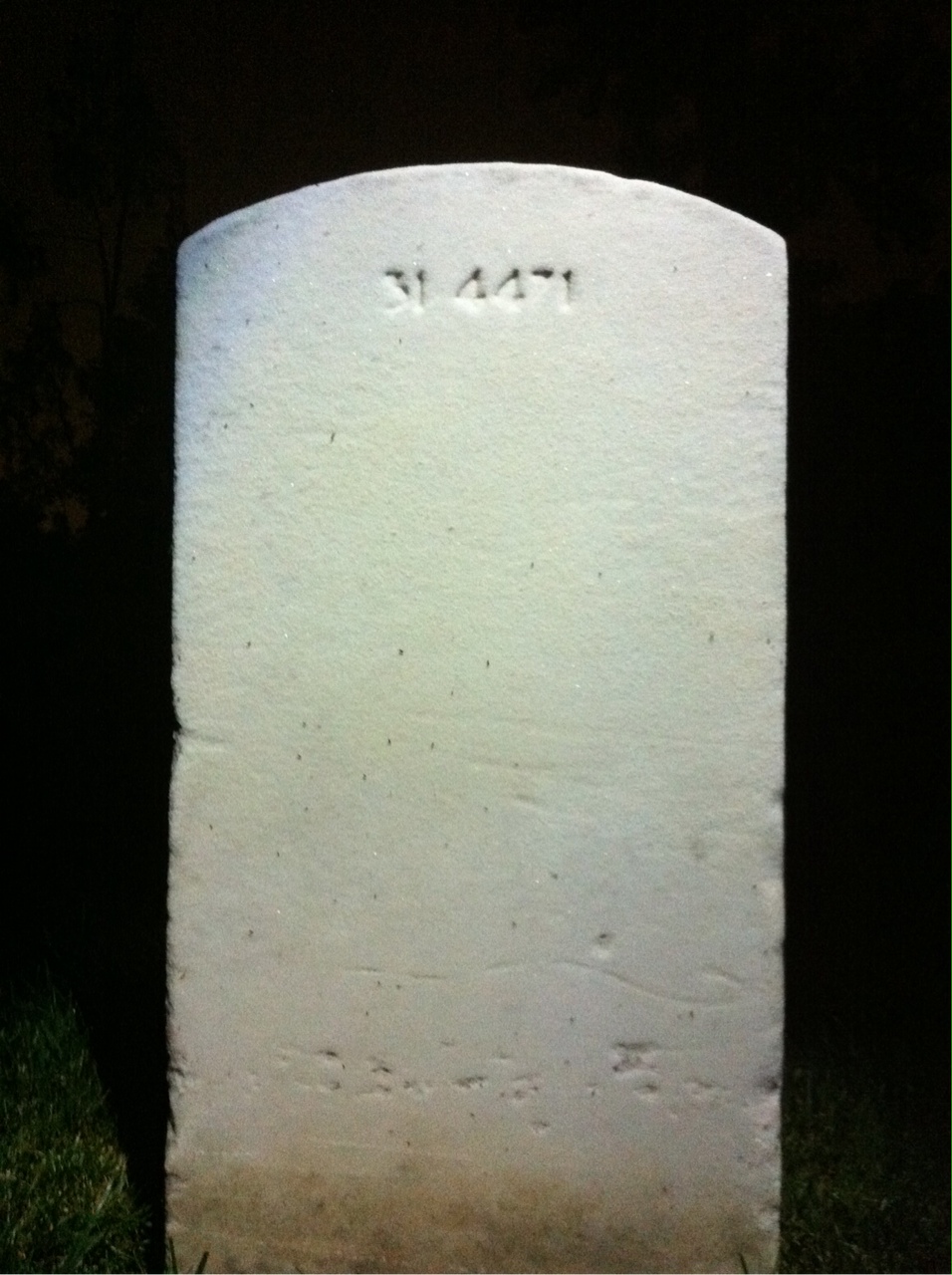 Back of headstone — Edward Bailey