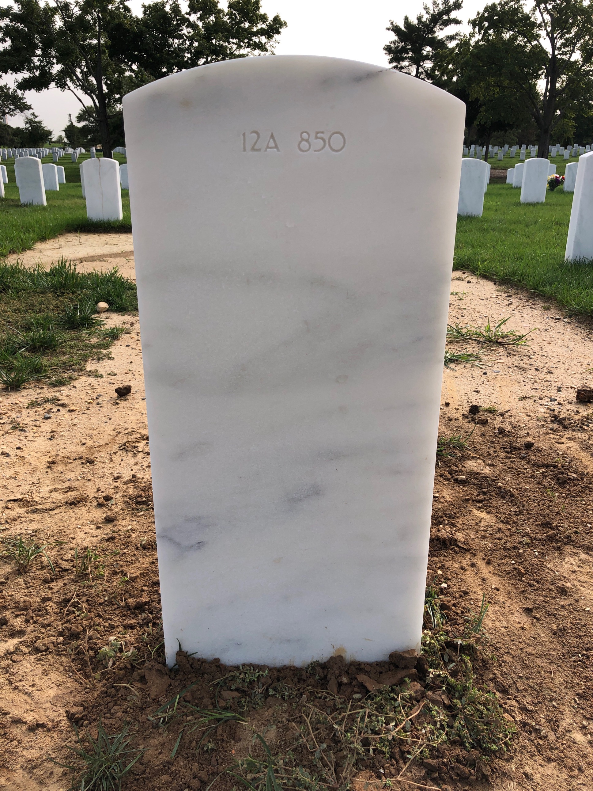 Back of headstone — Ronald Wayne Shelton