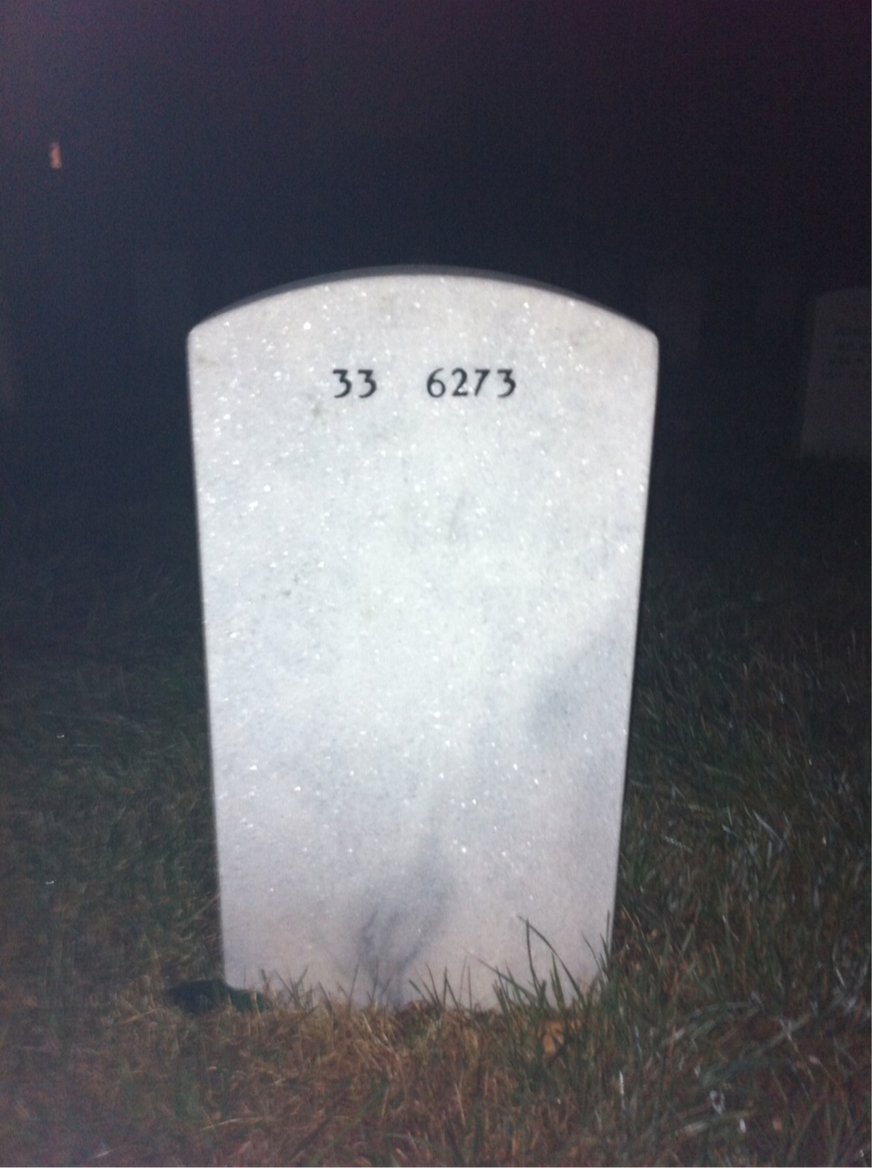Back of headstone — Henry Turner
