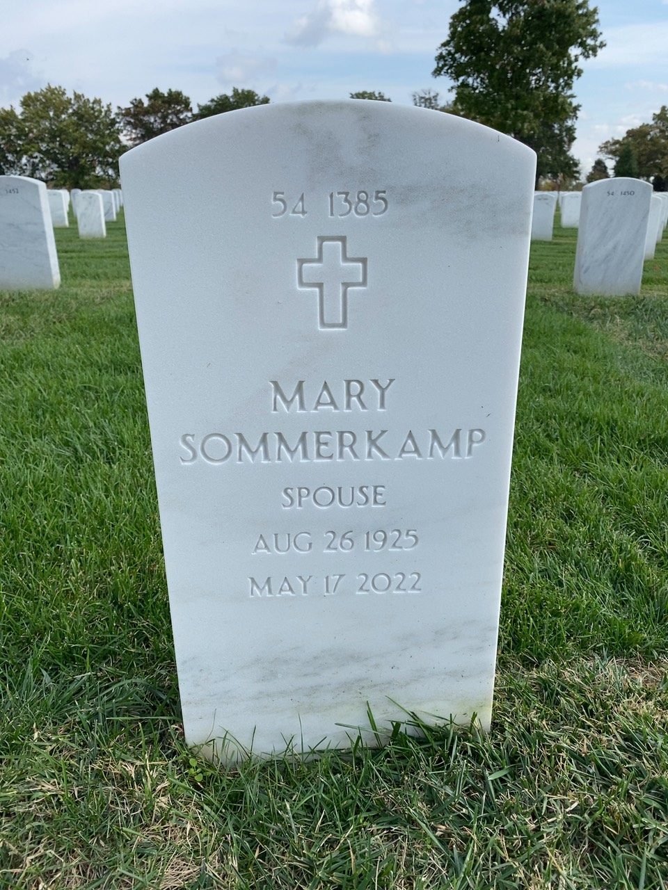 Back of headstone — Albert Nencioni