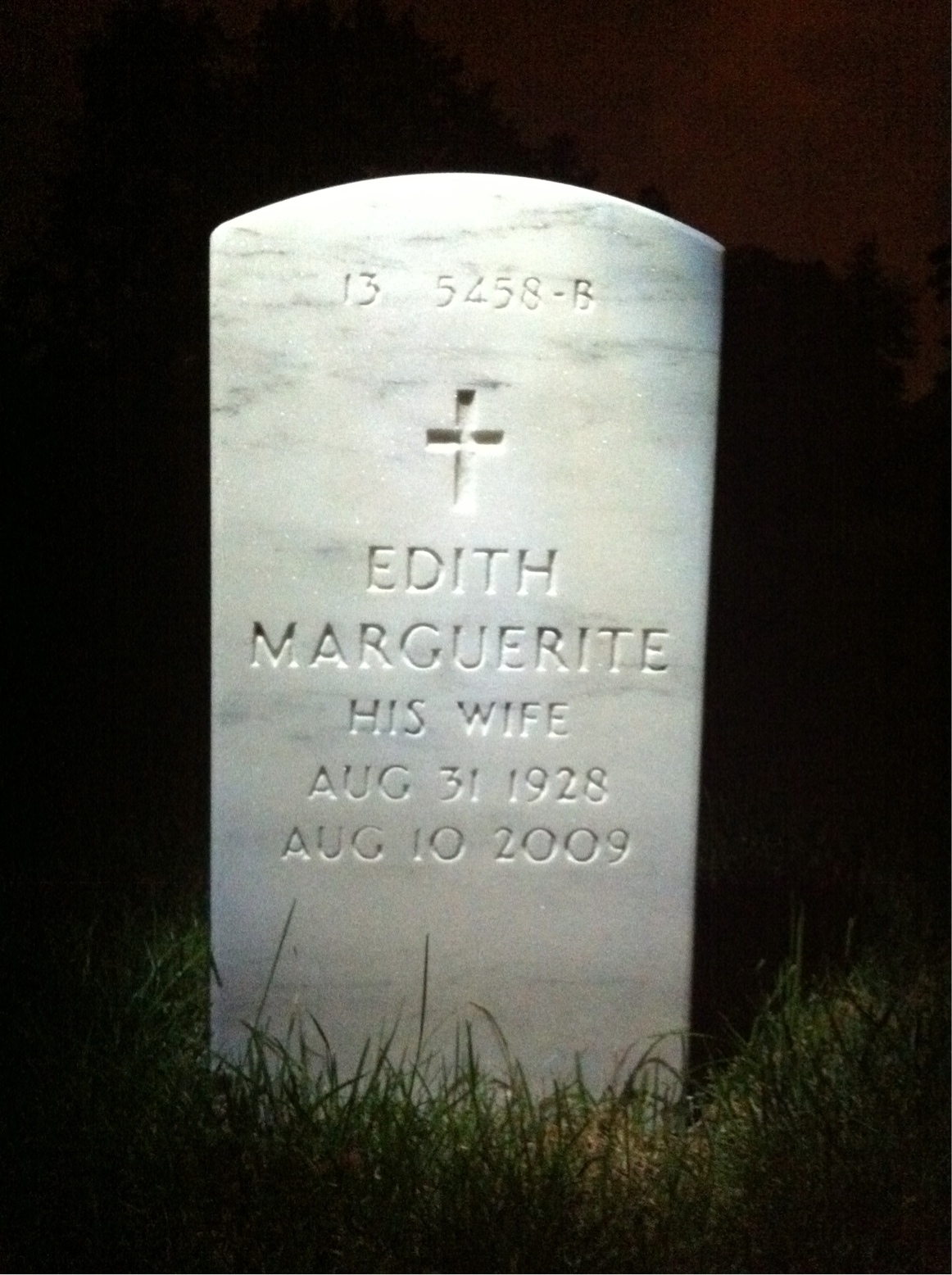 Back of headstone — Joseph Gill