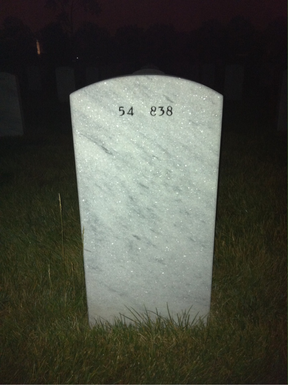 Back of headstone — Lelon Freeman