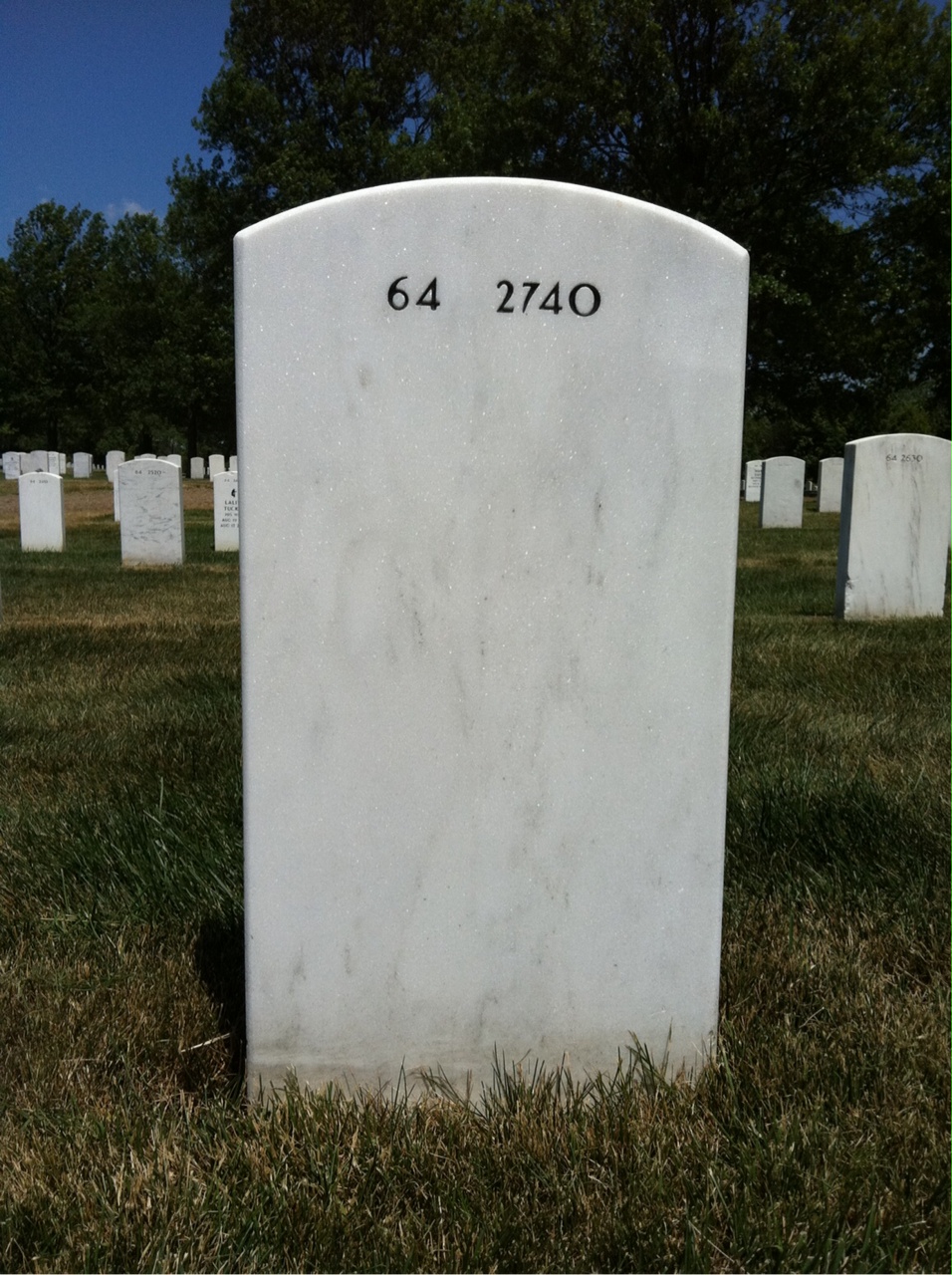 Back of headstone — Francis Cooper