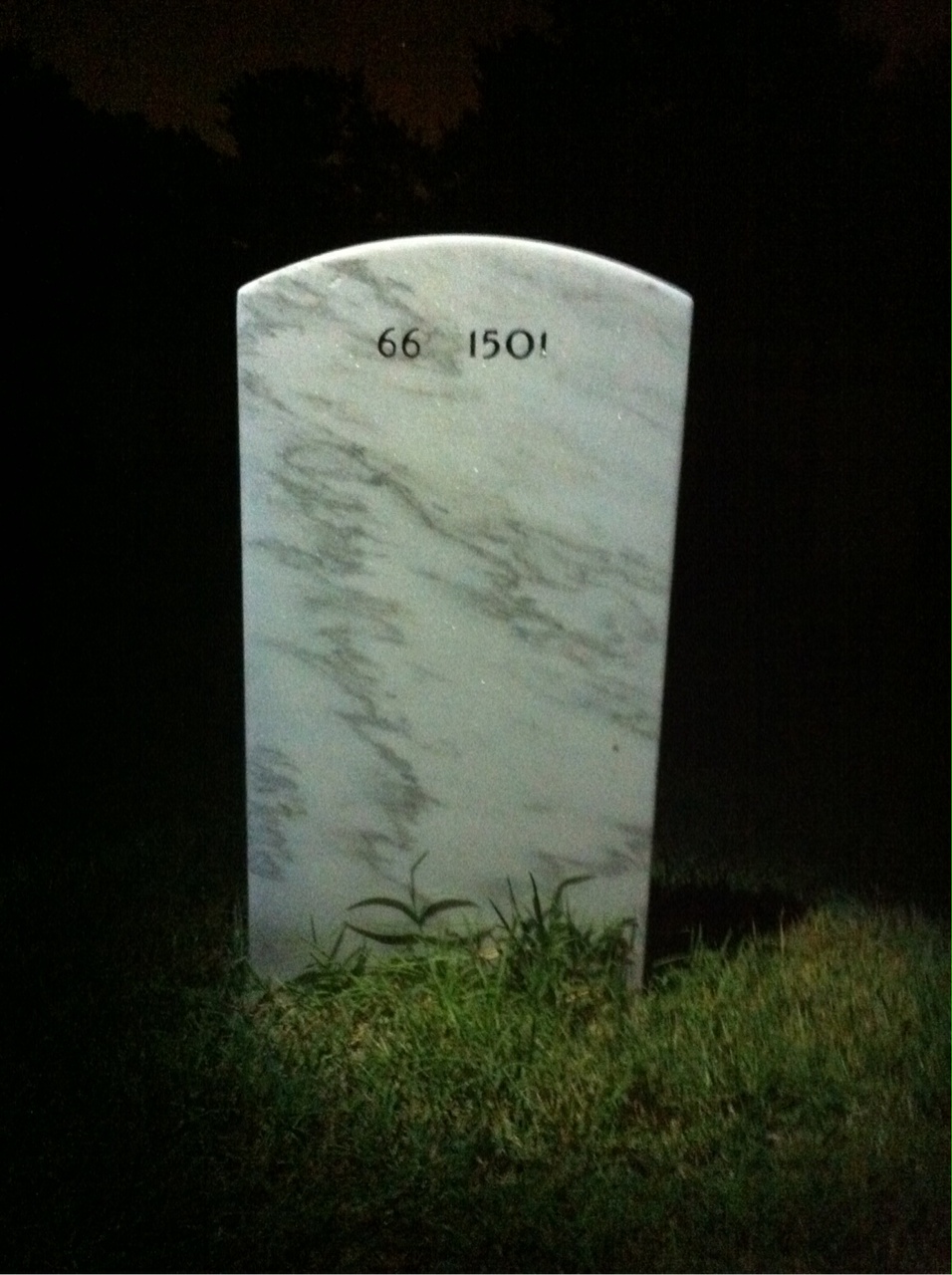 Back of headstone — Andrew Perkins