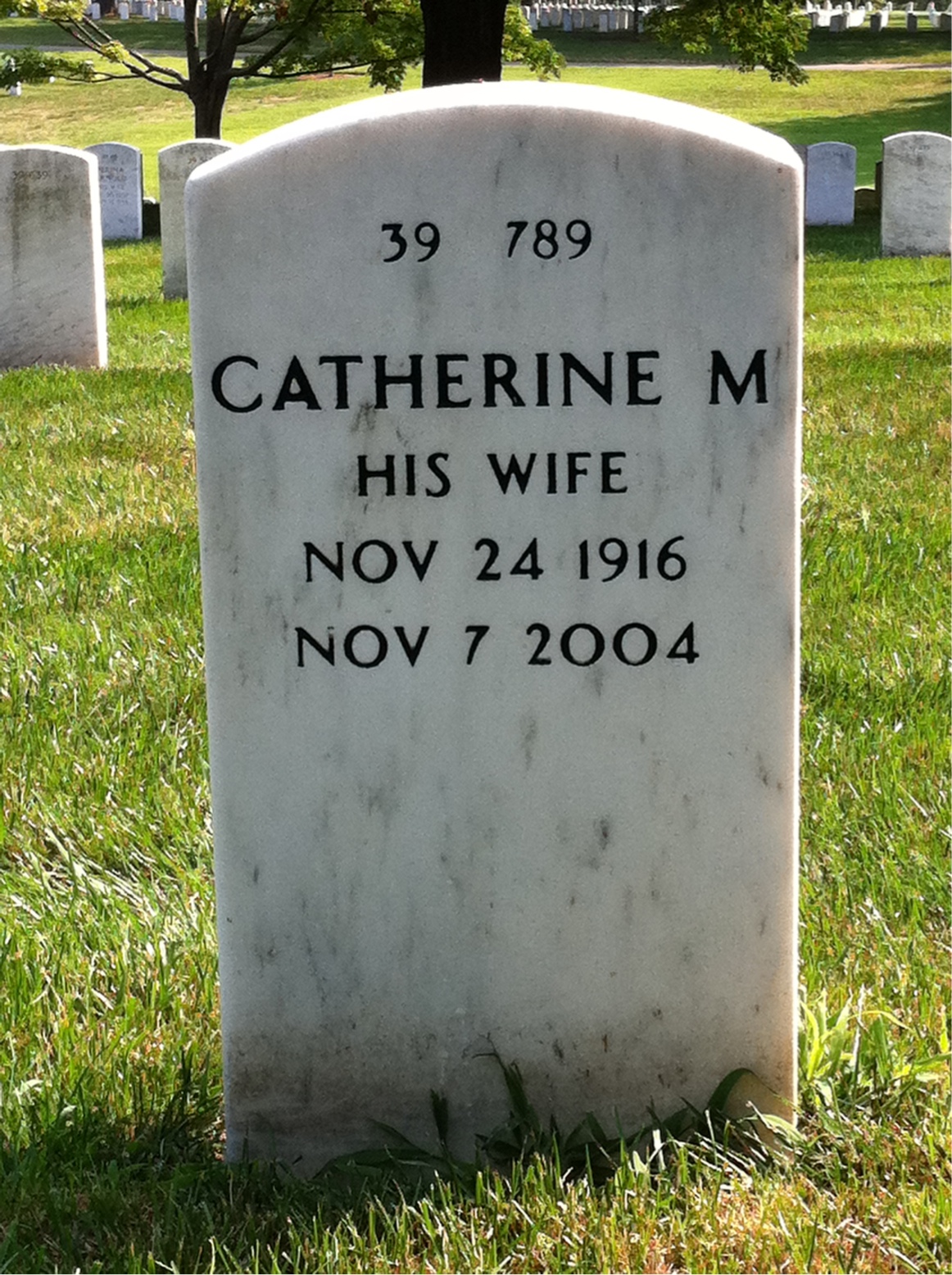 Back of headstone — John Lee