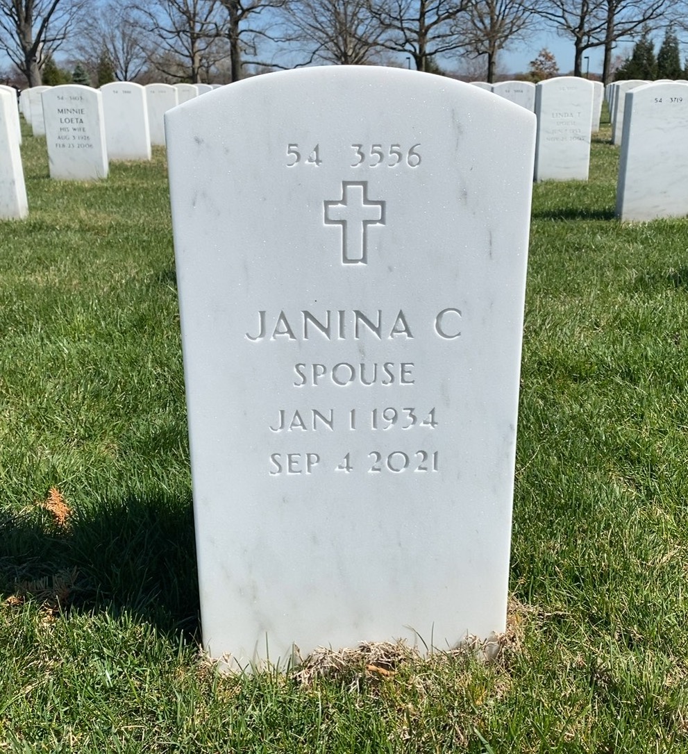 Back of headstone — Joseph Golonka
